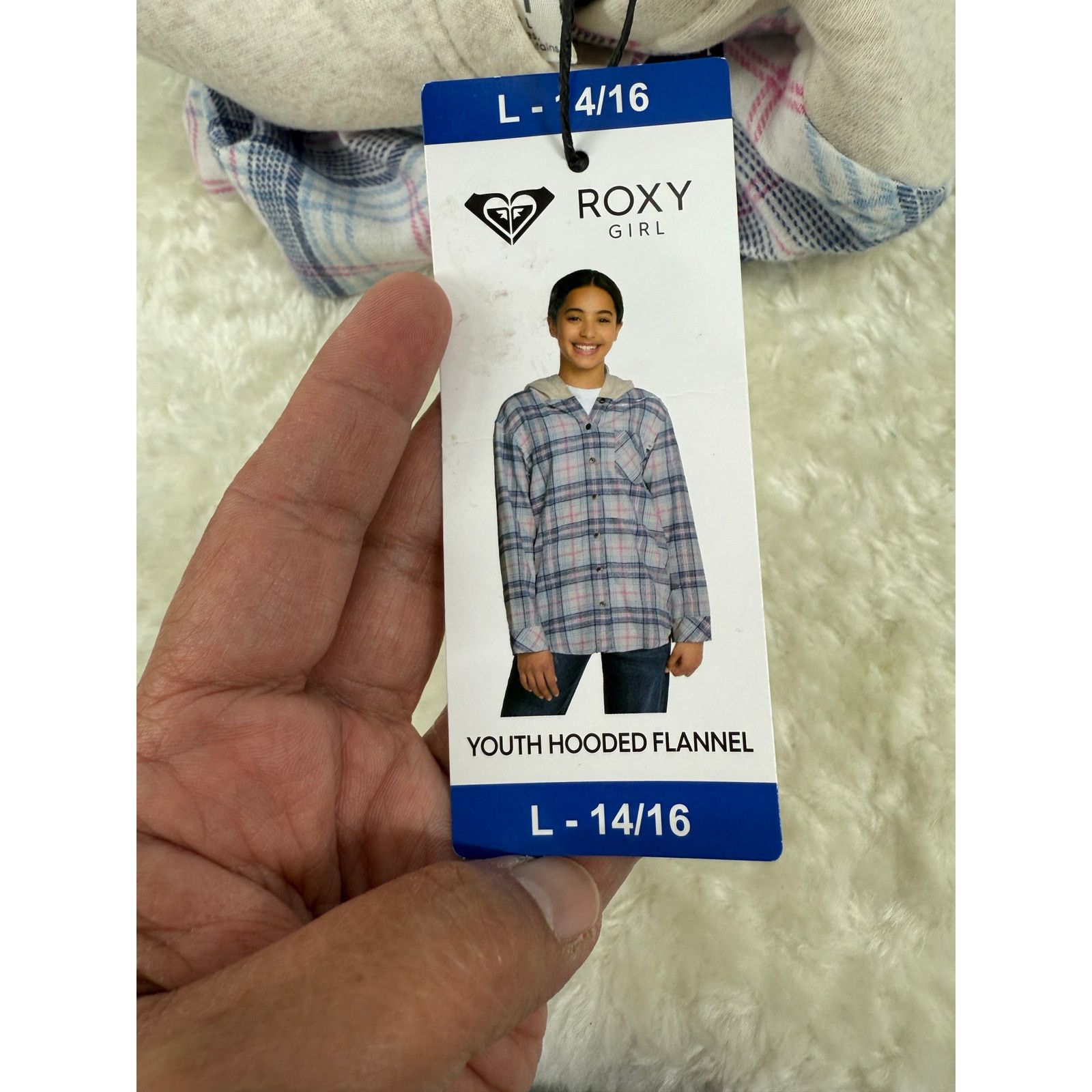 Other NEW Roxy Girl Lightweight Flannel Shirt Jacket Hoodie Large Size US L / EU 52-54 / 3 - 10 Thumbnail