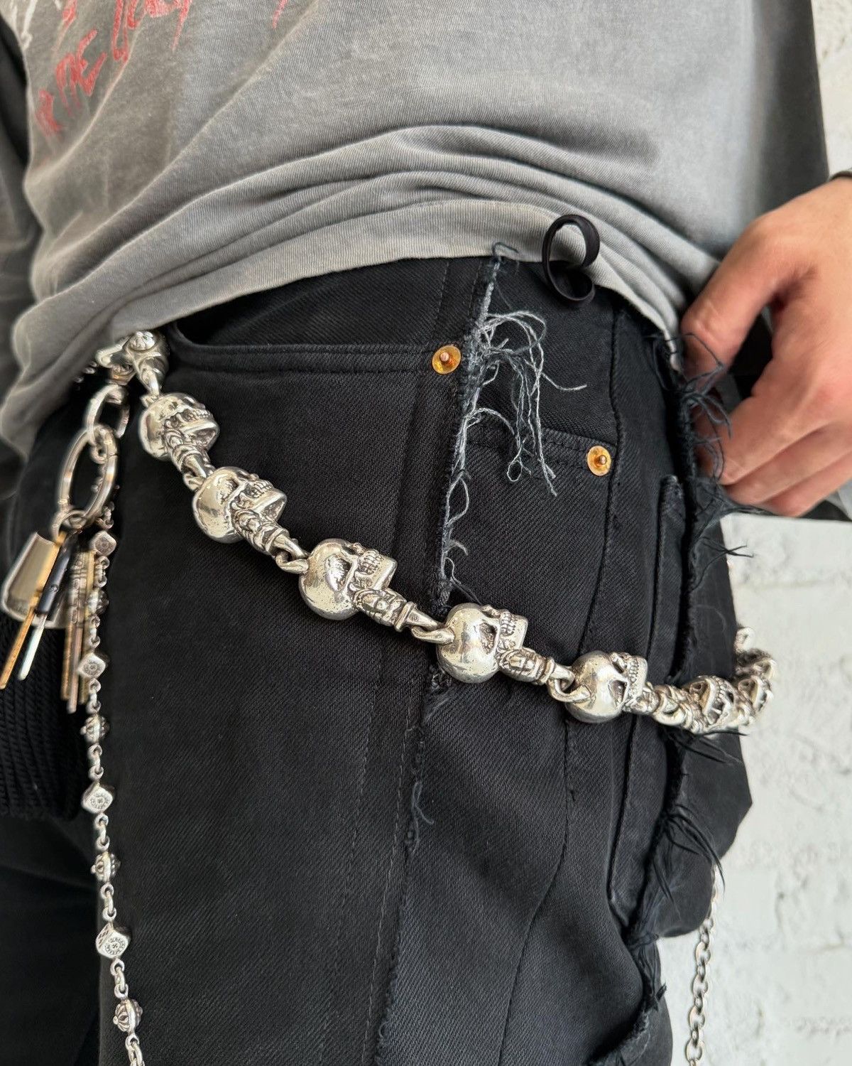 Chrome Hearts Chrome Hearts XL Foti Skull Wallet Chain Size ONE SIZE - 3 Thumbnail