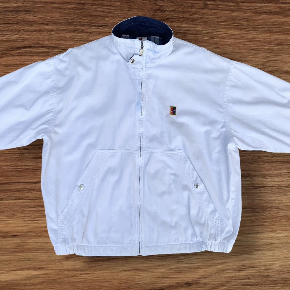 Nike Vintage 1990s Nike Court Zipper Jacket Size US M / EU 48-50 / 2 - 4 Thumbnail