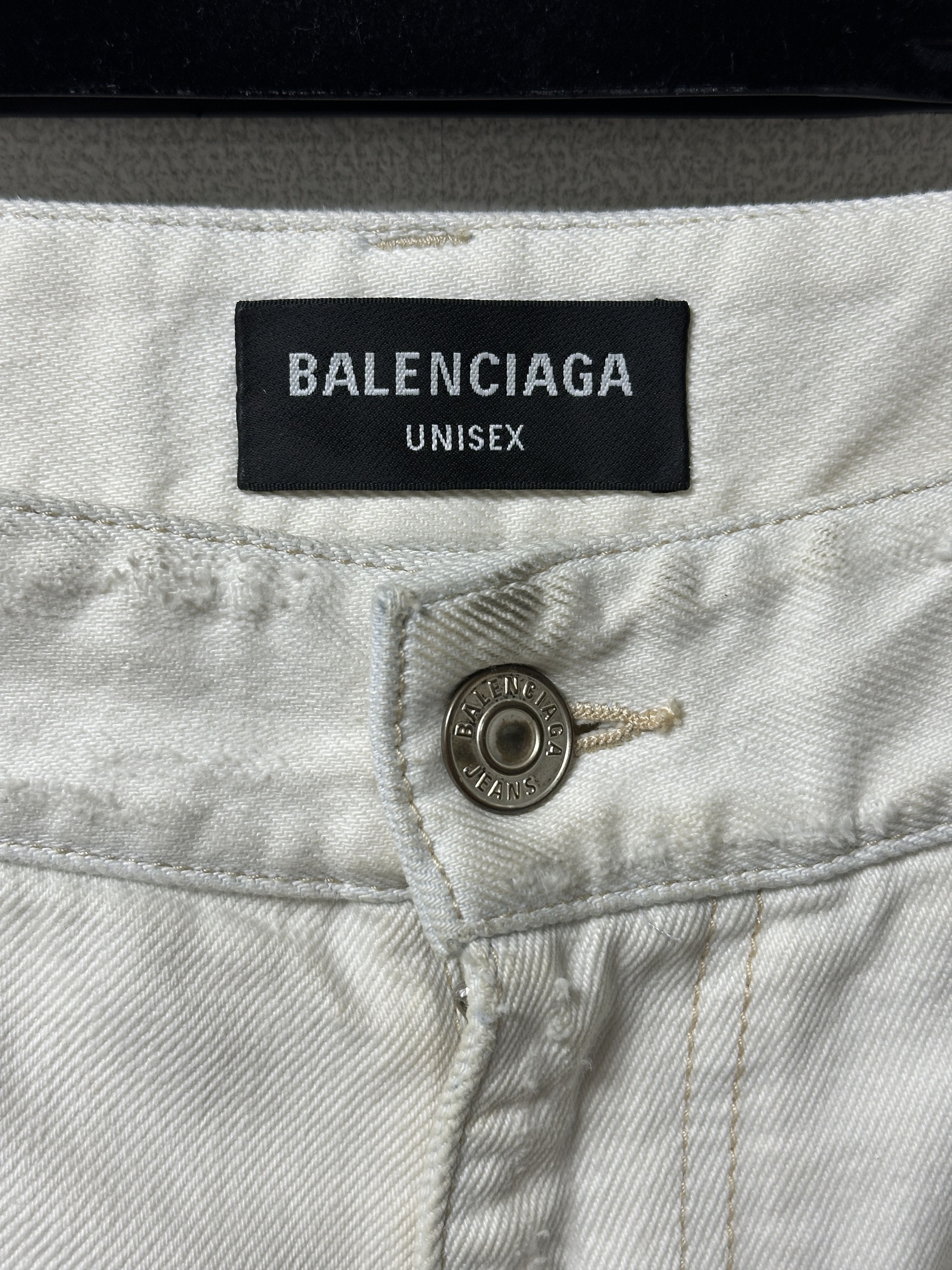 Balenciaga Balenciaga Cargo Denim Ivory Size US 32 / EU 48 - 3 Thumbnail