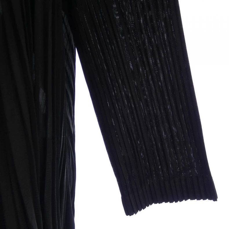 Issey Miyake Issey Miyake size:5 A long black striped cardigan Size S / US 4 / IT 40 - 4 Thumbnail