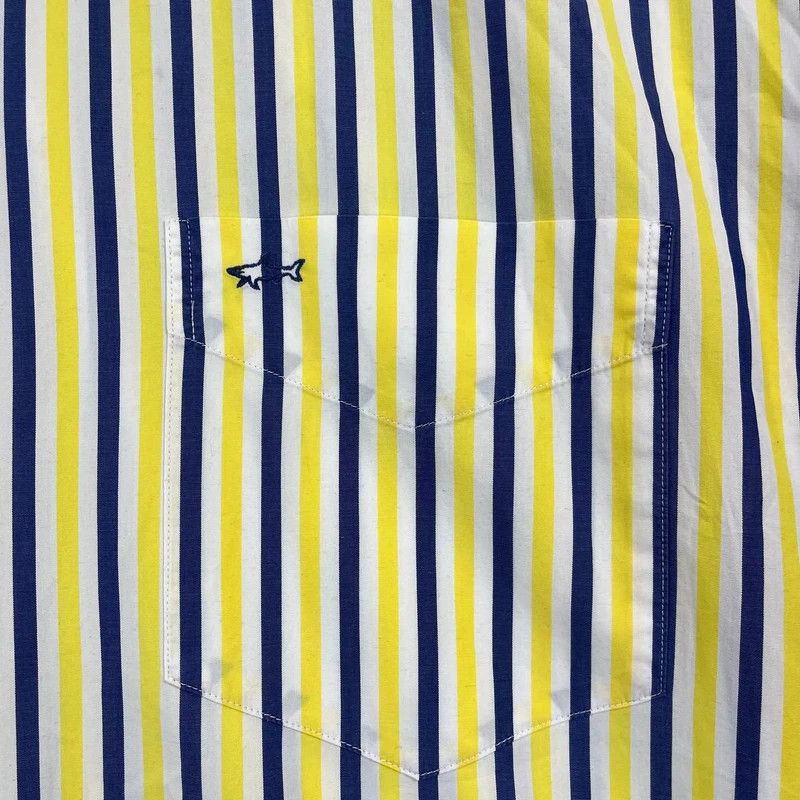 Paul & Shark Paul & Shark Yachting Striped Short Sleeve Shirt Sz XL Size US XL / EU 56 / 4 - 3 Thumbnail