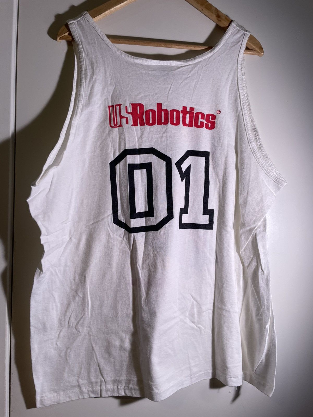 Vintage 90’s VTG Vintage US Robotics Abstract Art Retro Tank Top Tee Size US XL / EU 56 / 4 - 2 Thumbnail