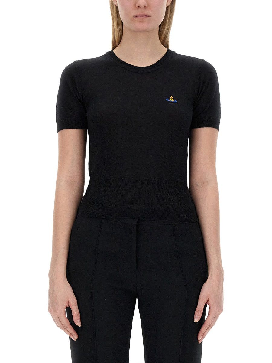 Vivienne Westwood Top "Bea" - Black, Women's (Size M)