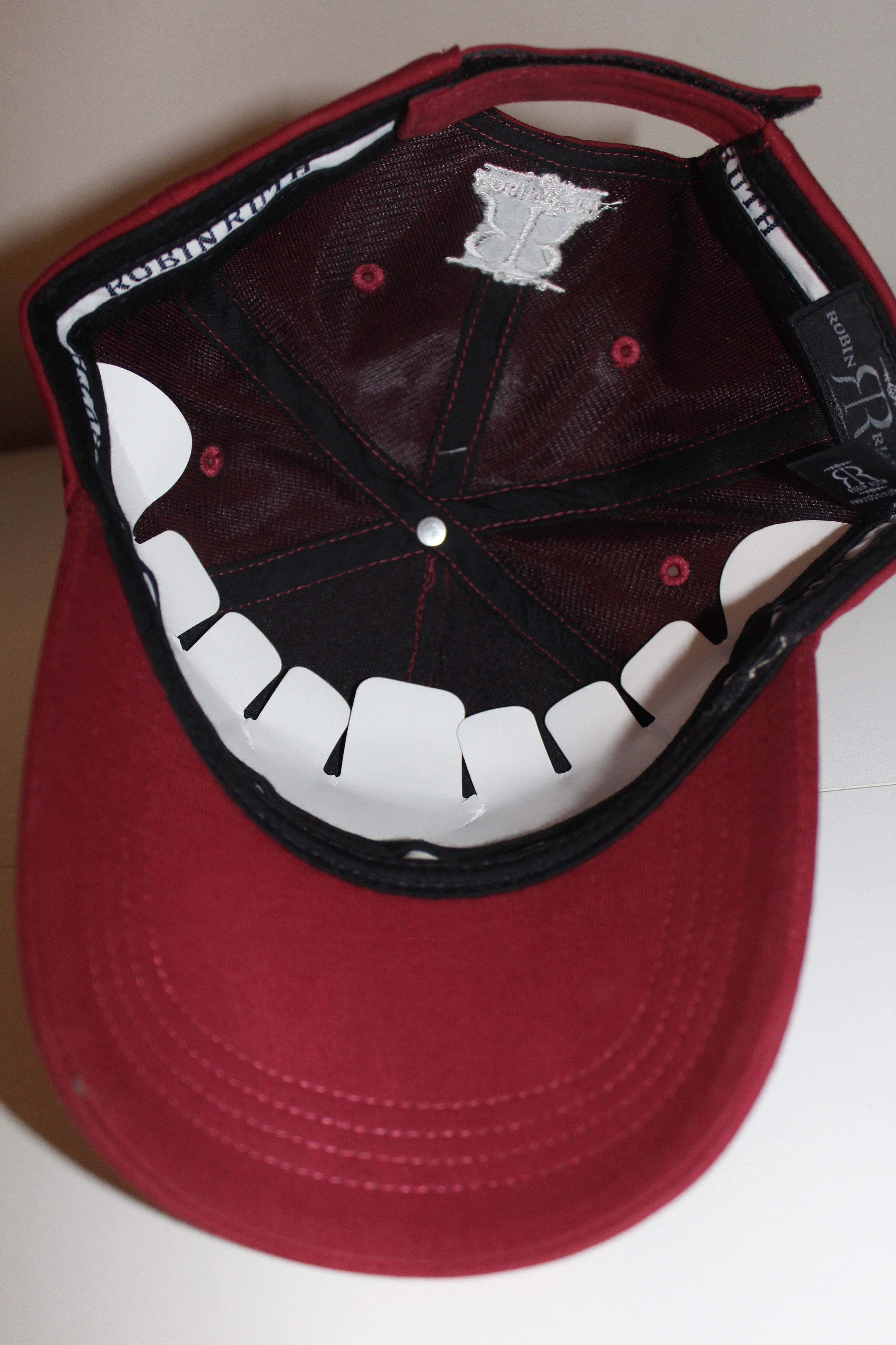 Robin Ruth Robin Ruth New York Baseball Hat Cap Red Maroon NY Size ONE SIZE - 5 Thumbnail