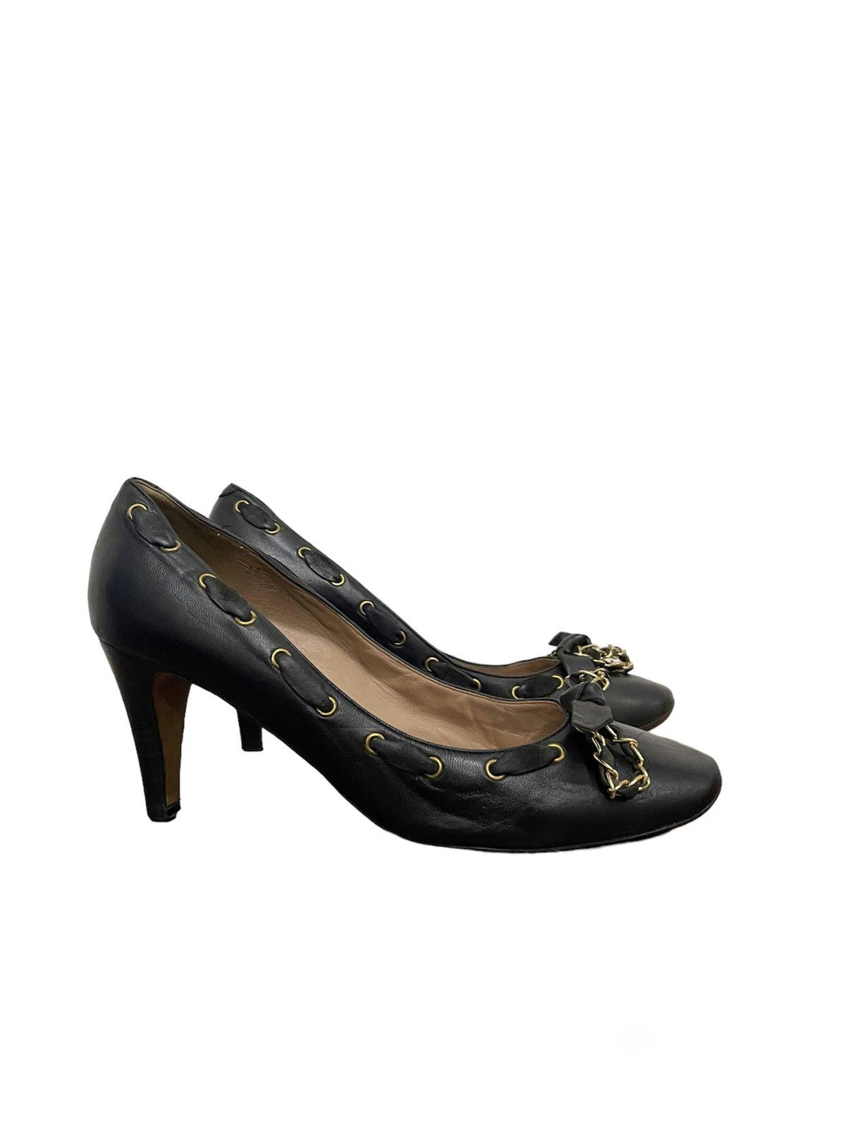 Chloe Black Leather Chloe Heels Size US 8.5 / IT 38.5 - 1 Thumbnail