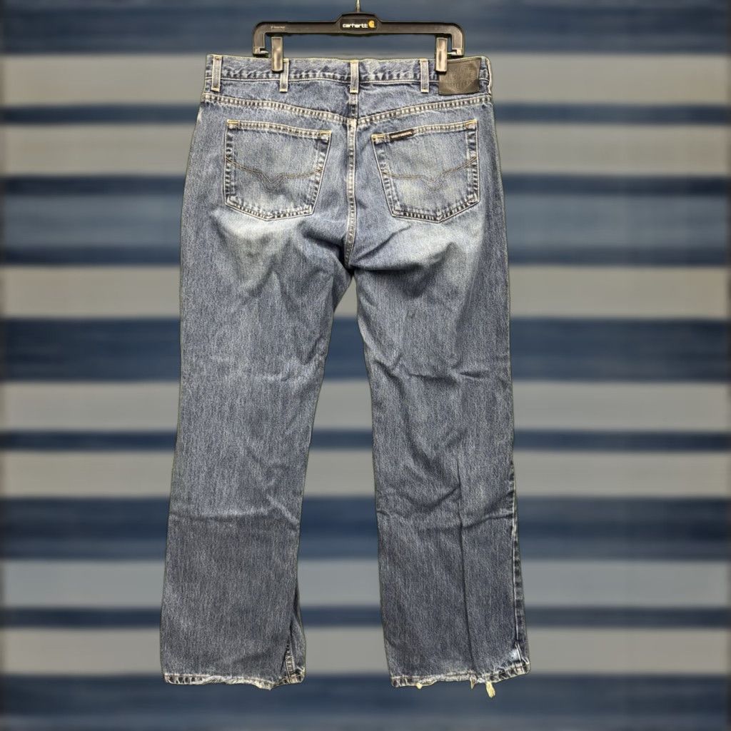 Harley Davidson VINTAGE Harley-Davidson Jeans Mens 38x32 Relaxed Straight Denim Blue 90s Grunge Biker Size US 38 / EU 54 - 1 Thumbnail