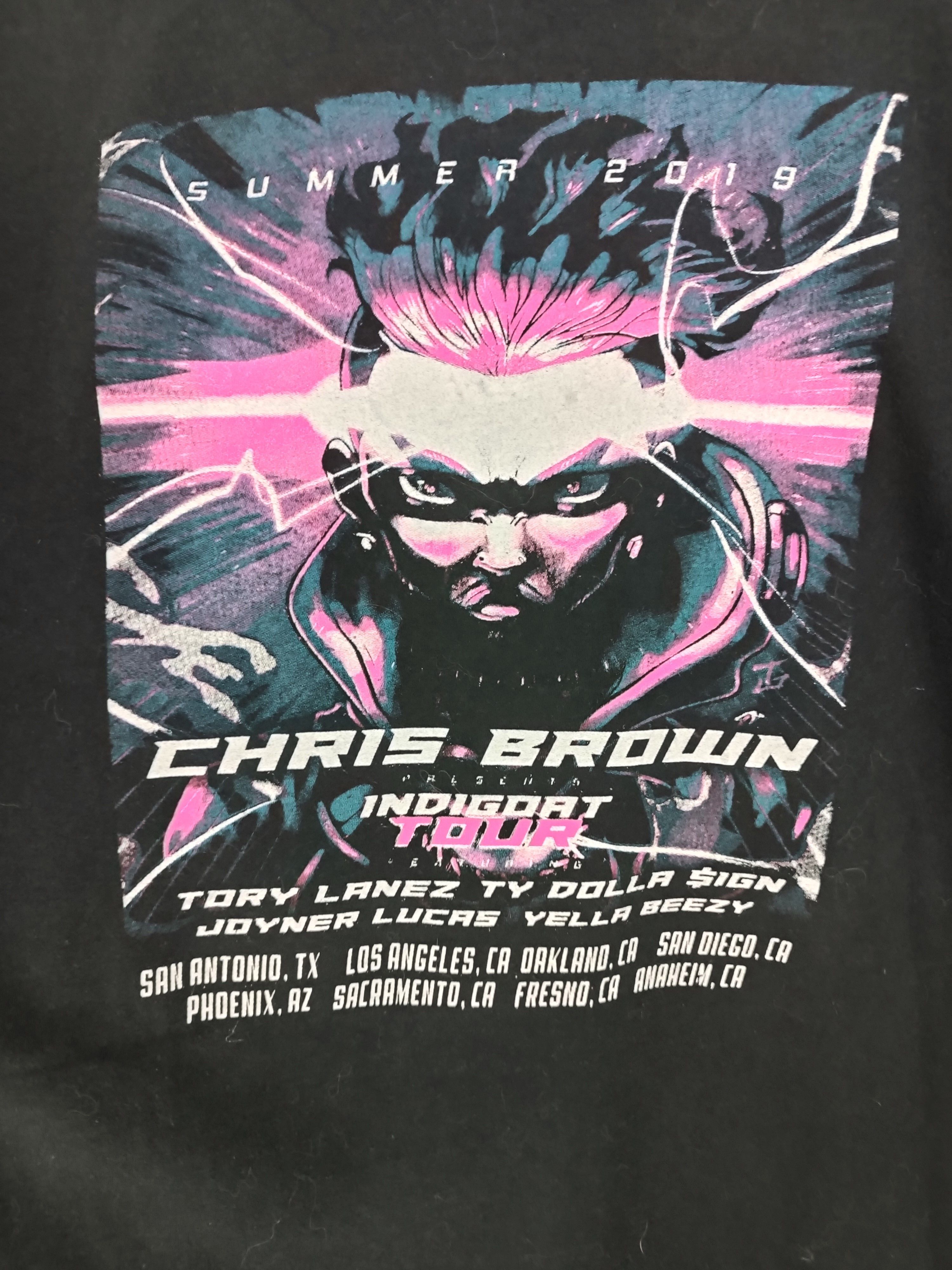 Rap Tees VINTAGE CHRIS BROWN INDIGO TOUR 2019 rihanna usher drake Size US XL / EU 56 / 4 - 13 Thumbnail