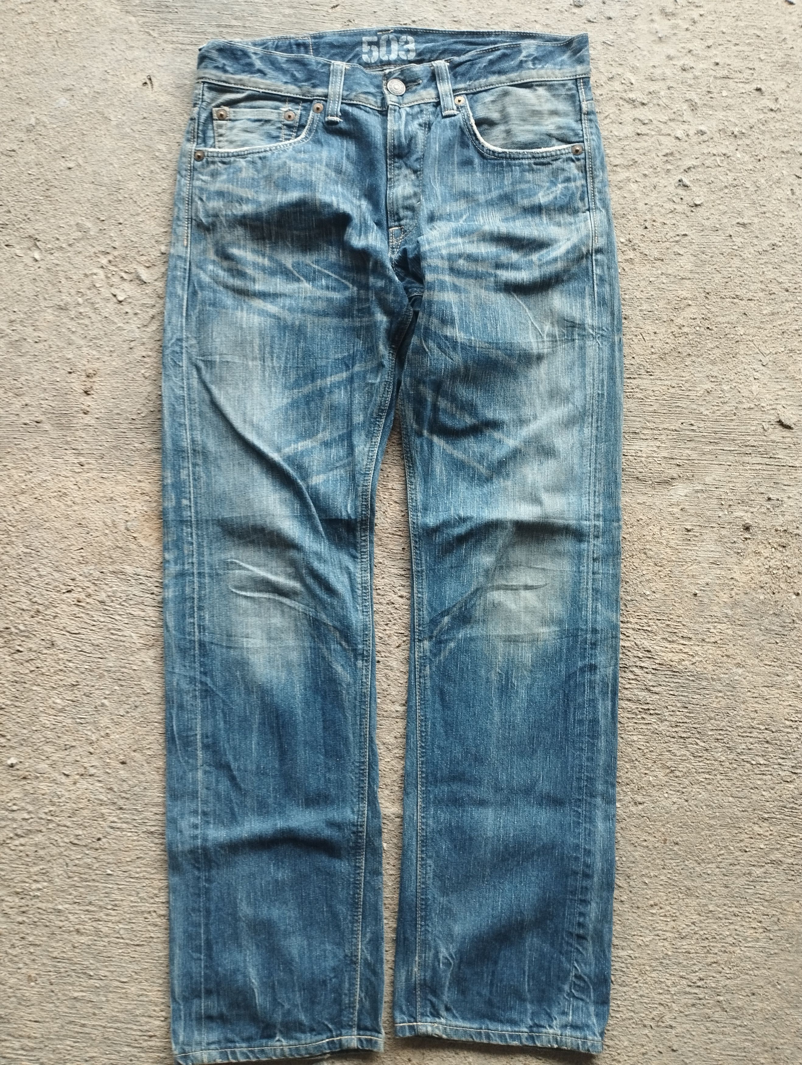 If Six Was Nine × Le Grande Bleu (L.G.B.) Edwin 503 Blue Trip Size US 34 / EU 50 - 2 Thumbnail