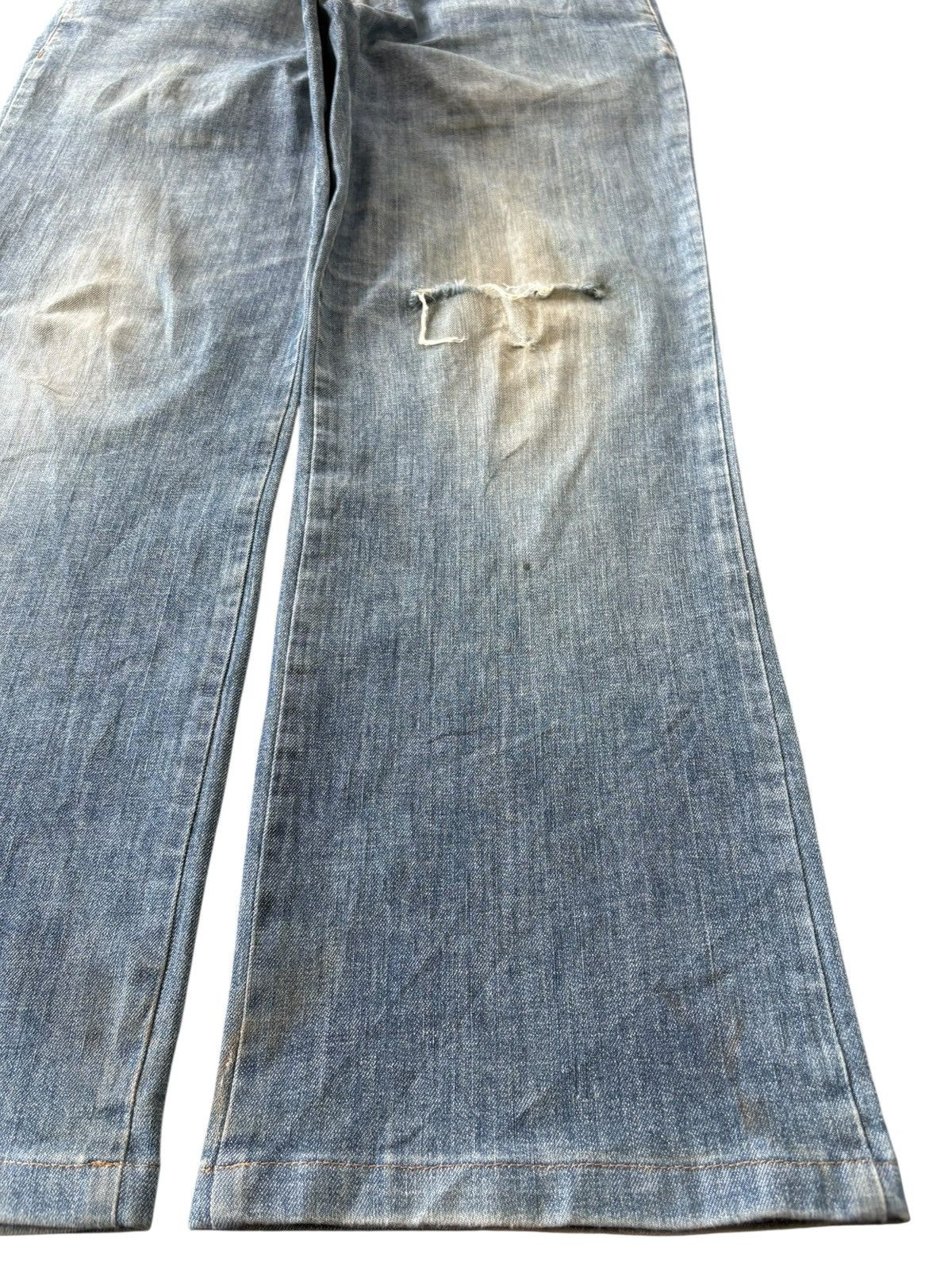Jean Charles De Castelbajac Vintage Castelbajac Mud Wash Distressed Baggy Jeans Size US 33 - 7 Thumbnail