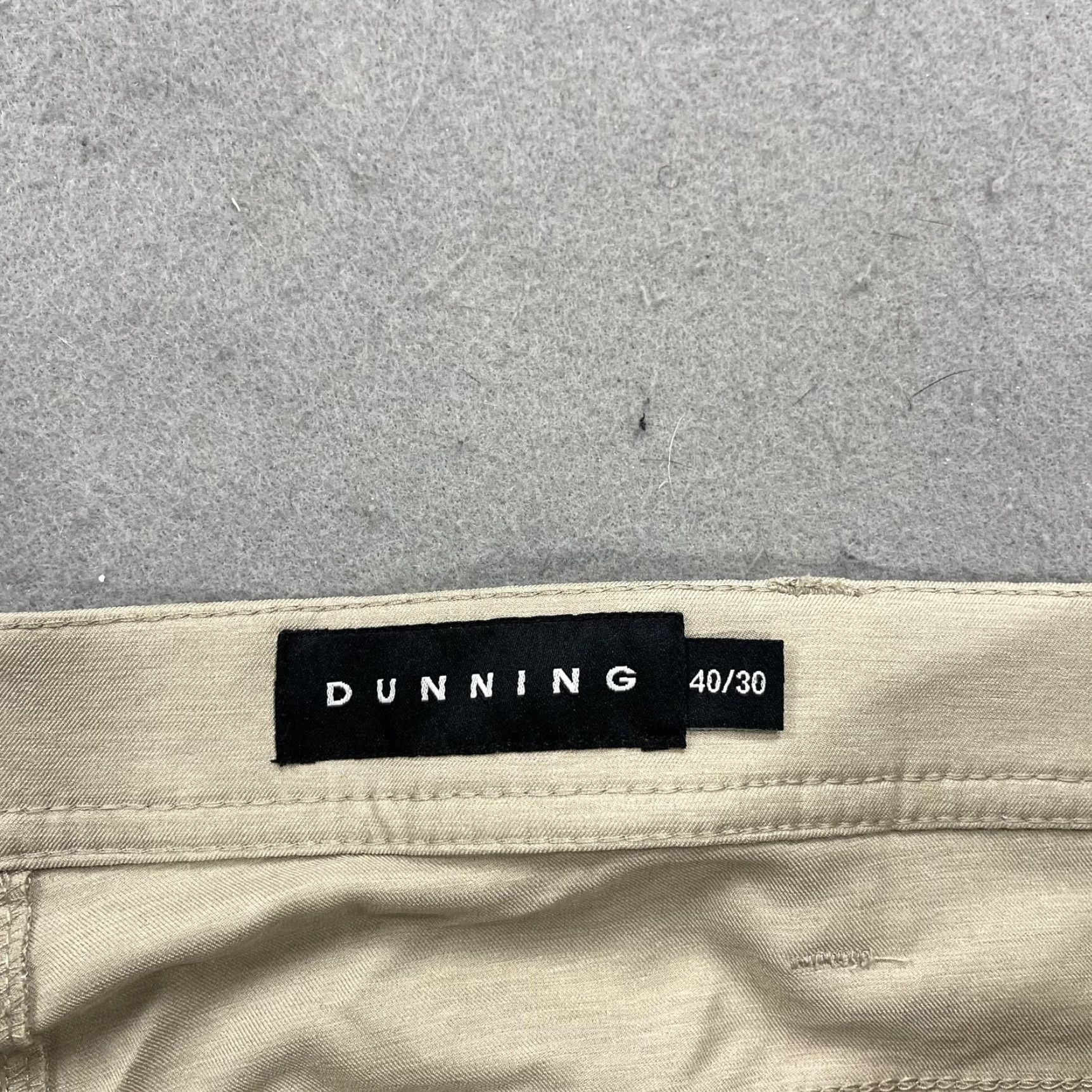 Vintage Dunning Golf Pants Mens 40x25 Beige Stretch Knit Khakis Casual Straight Leg Pockets Zip Fly 40/30 Regular Modern Performance Bottoms Size US 40 / EU 56 - 3 Thumbnail