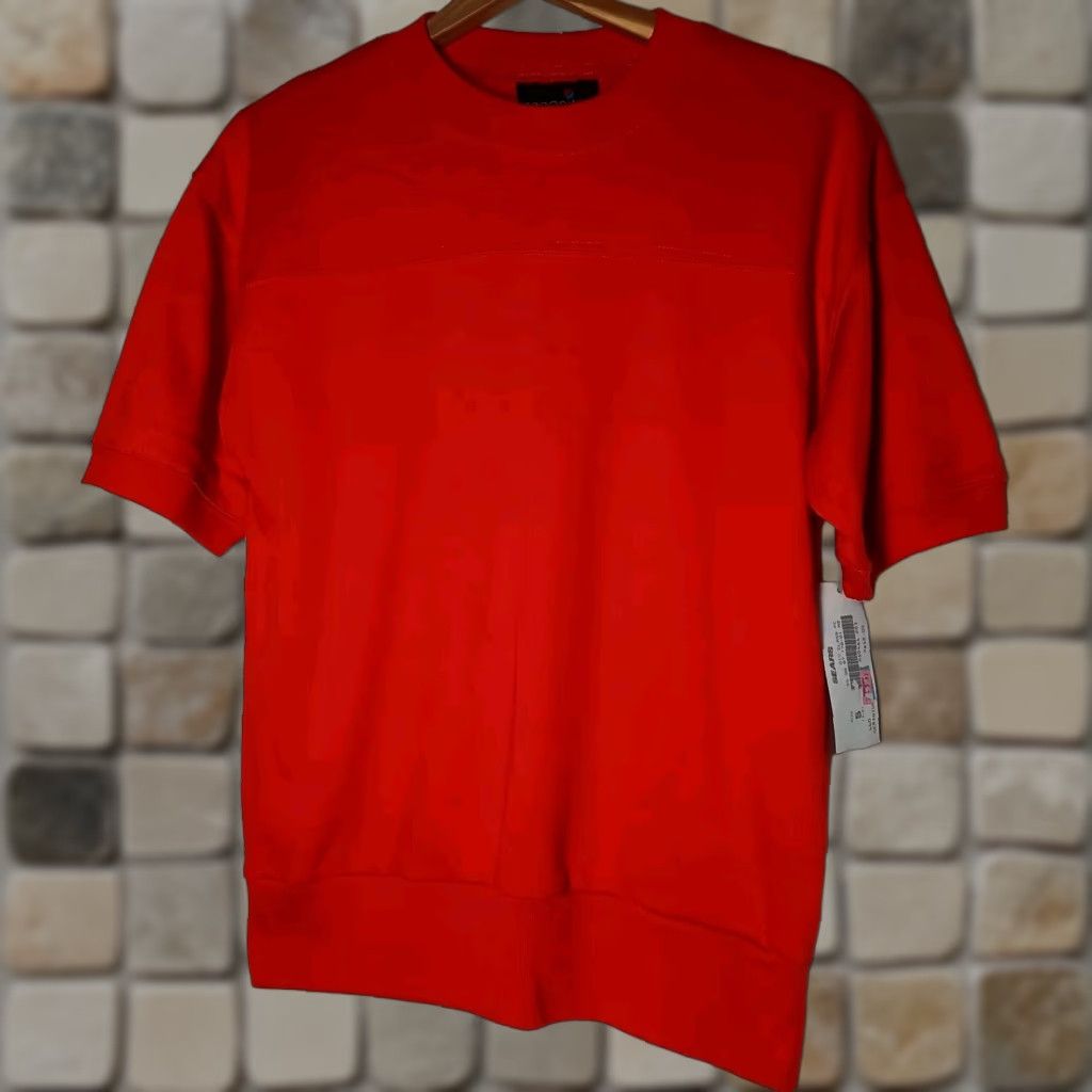 Vintage VINTAGE Incognito T Shirt Women S Short Sleeve Waistband Ringer Red NOS New WS22 Size S / US 4 / IT 40 - 1 Thumbnail