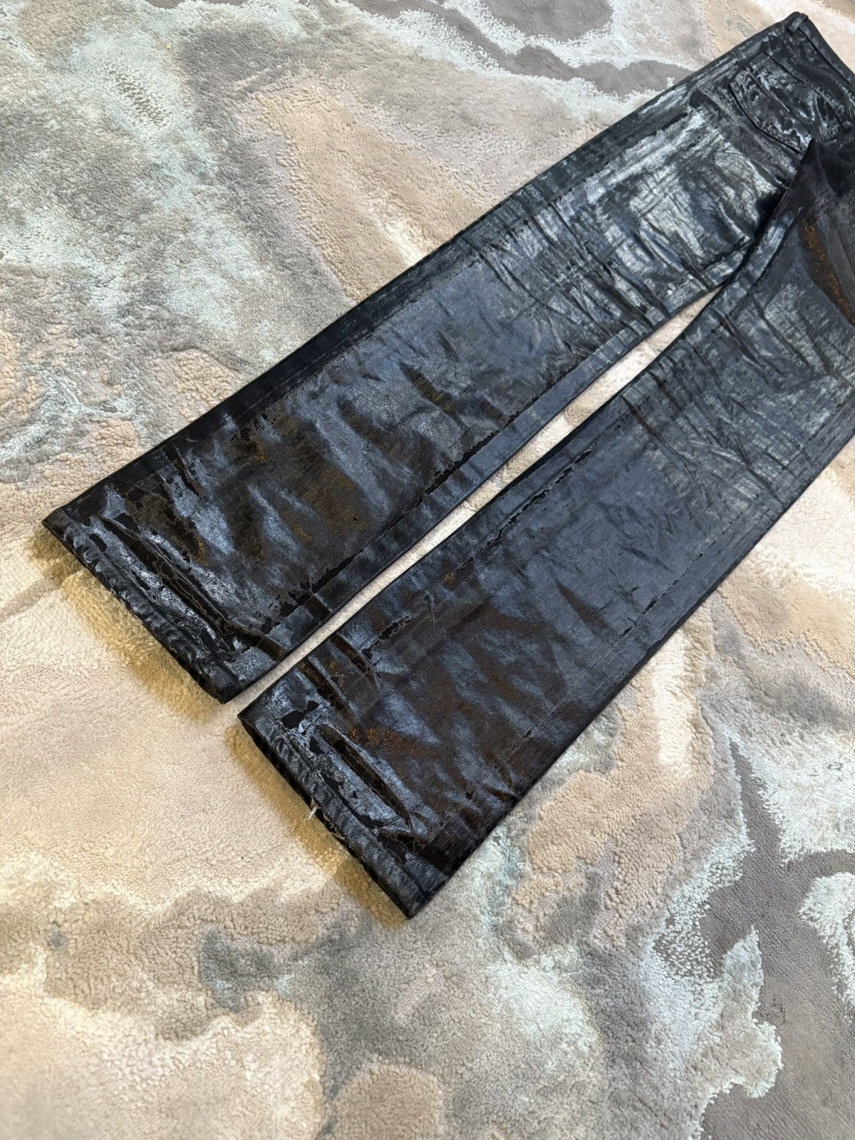 Dior Dior 2003 Luster Waxed Jeans Size US 29 - 8 Thumbnail