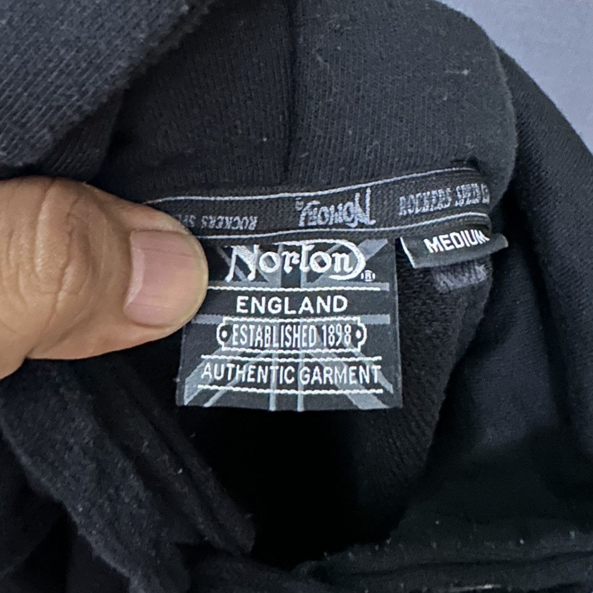 Norton Vintage Norton Big Logo Hoodie Size US M / EU 48-50 / 2 - 3 Thumbnail