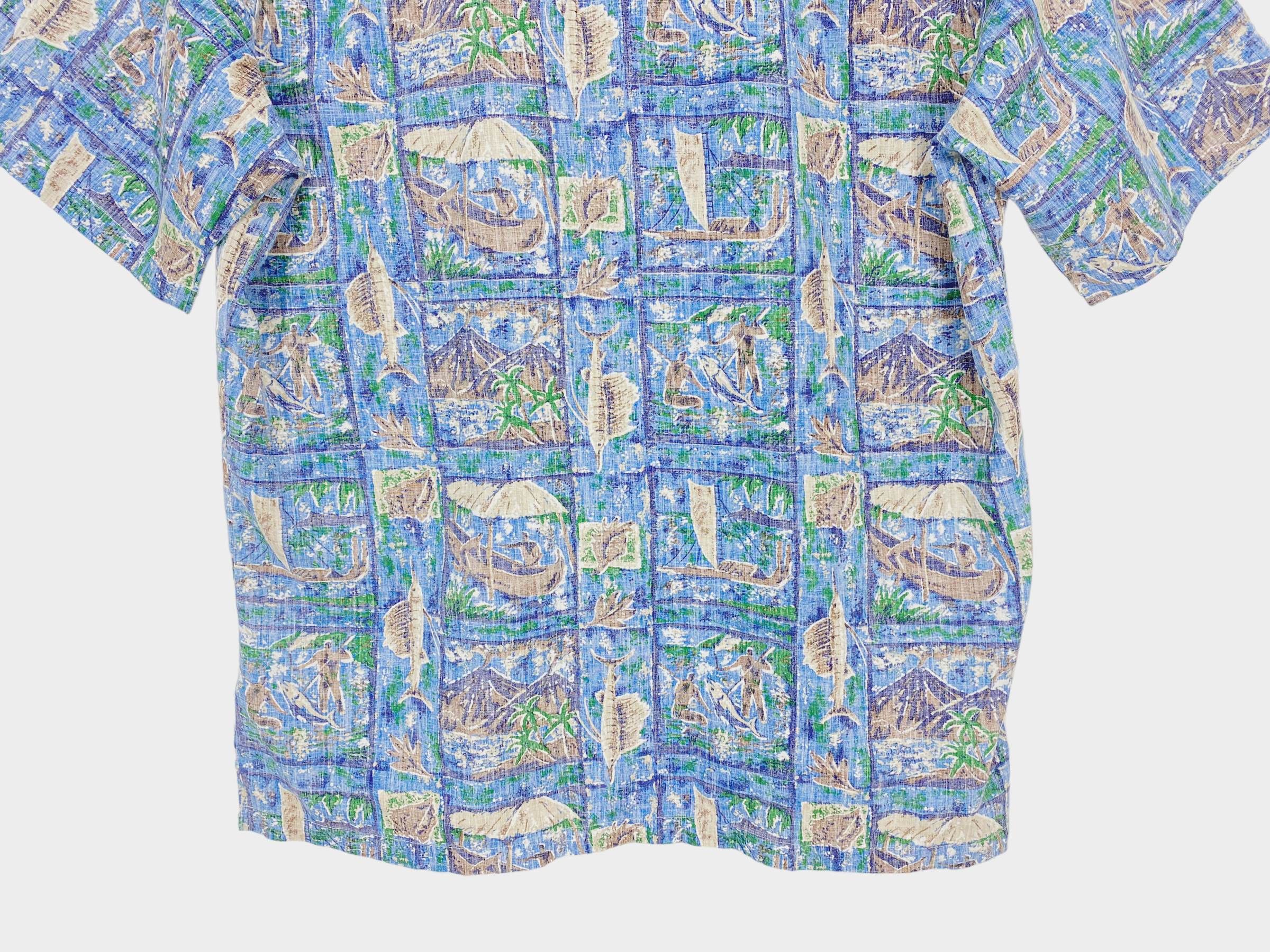 Vintage RJC Vintage Hawaiian Shirt - Floral Print Summer Aloha Shirt Size US S / EU 44-46 / 1 - 6 Thumbnail