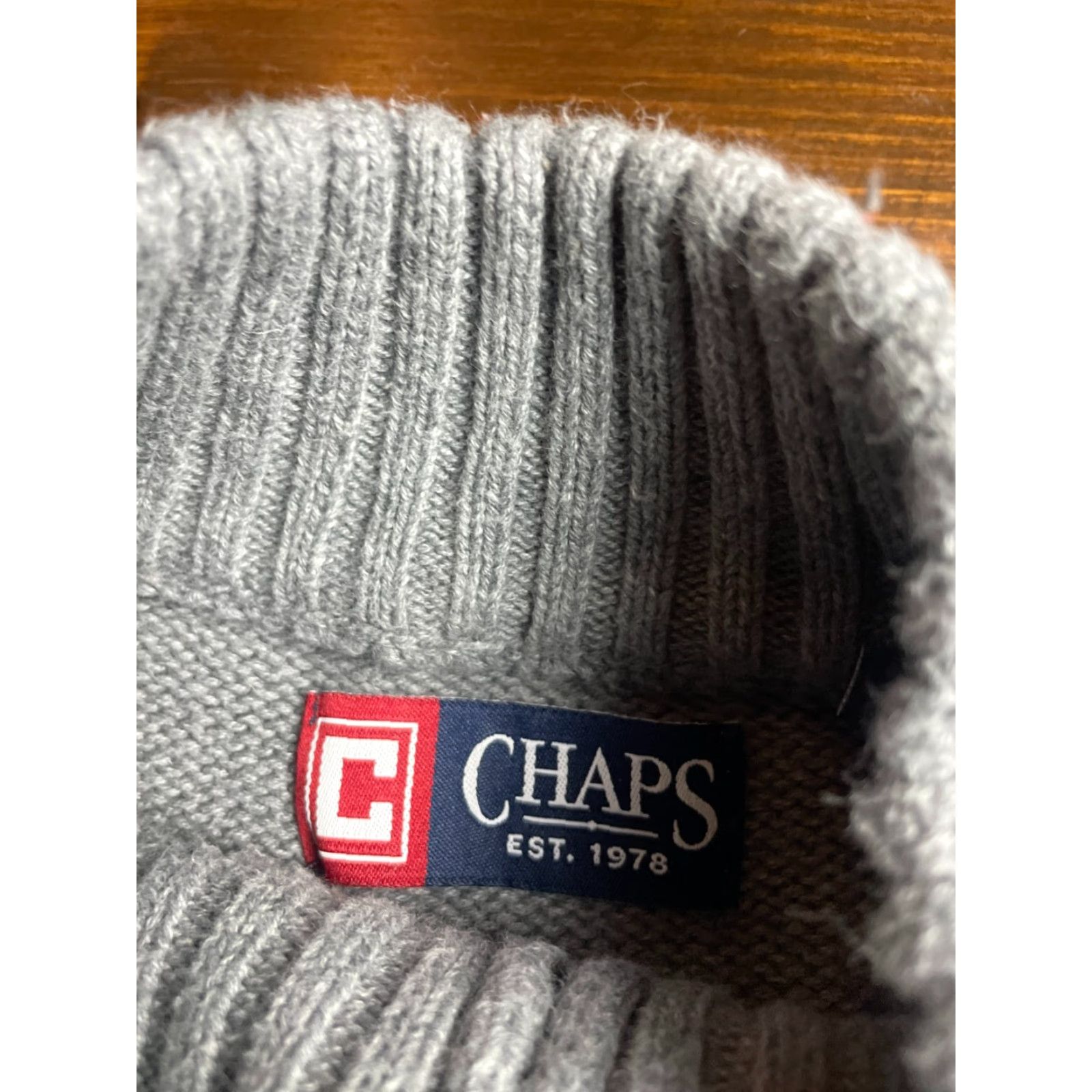 Chaps Chaps Sweater Women's Size Large Gray Knit 1/4 Zip Pullover Size L / US 10 / IT 46 - 6 Thumbnail
