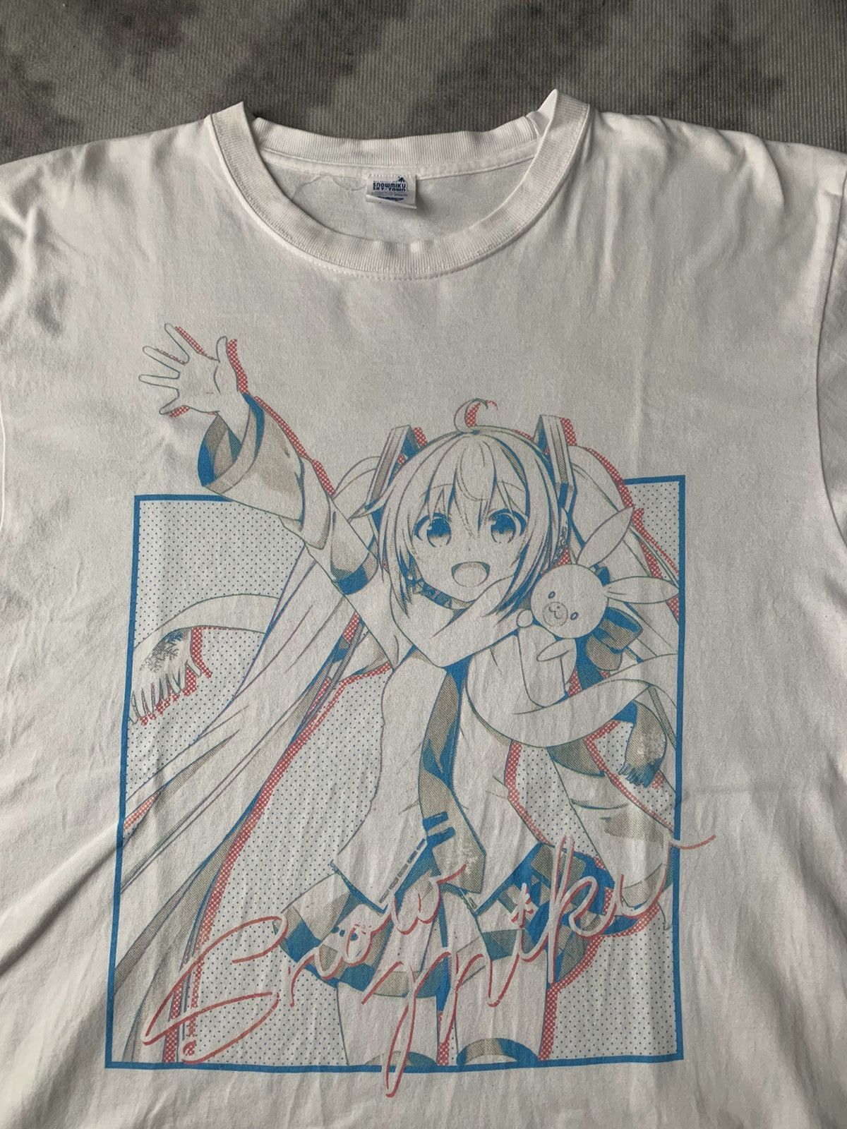 Anime × Japanese Brand Hatsune Miku Snow Miku Anime Tshirt Size US XL / EU 56 / 4 - 1 Thumbnail