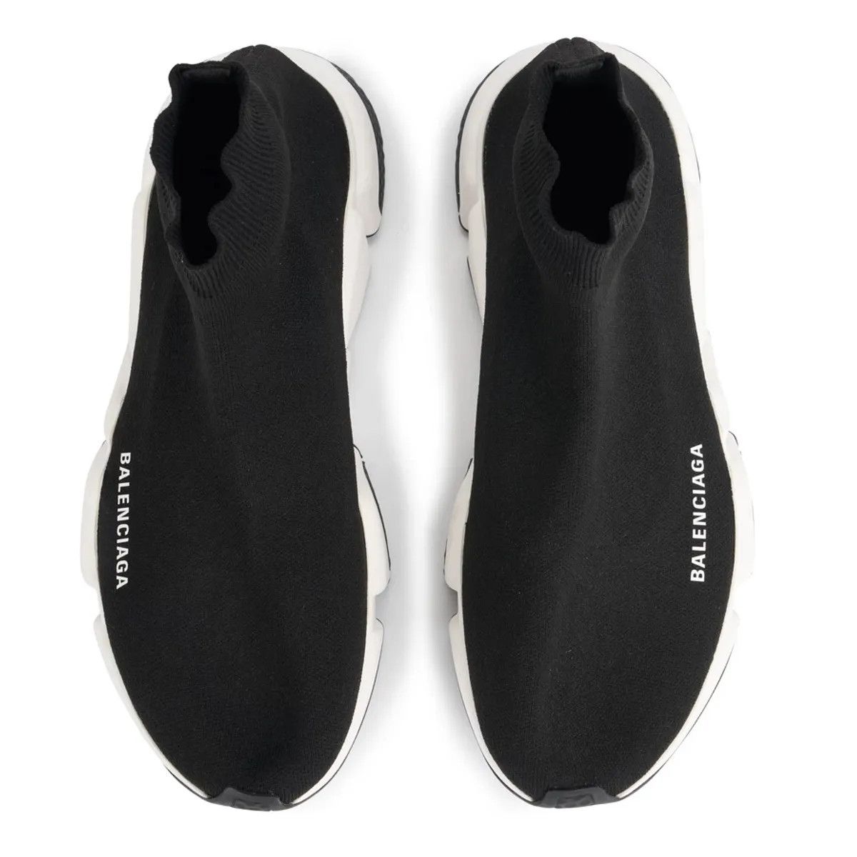 Balenciaga o1w1db10126 Speed Recycled Knit Sneakers in Black Size US 7 / EU 40 - 2 Thumbnail