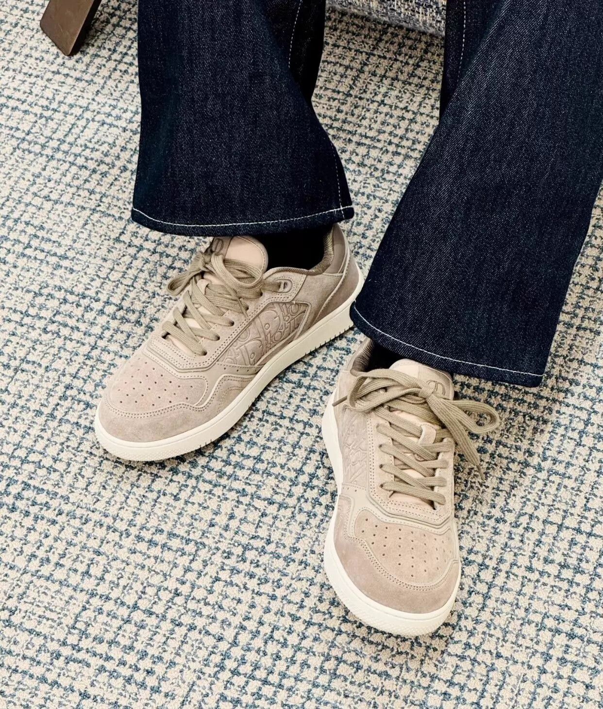 Dior Dior B27 Side Logo Gray Suede Men's Sneaker 42 Size US 9 / EU 42 - 2 Thumbnail