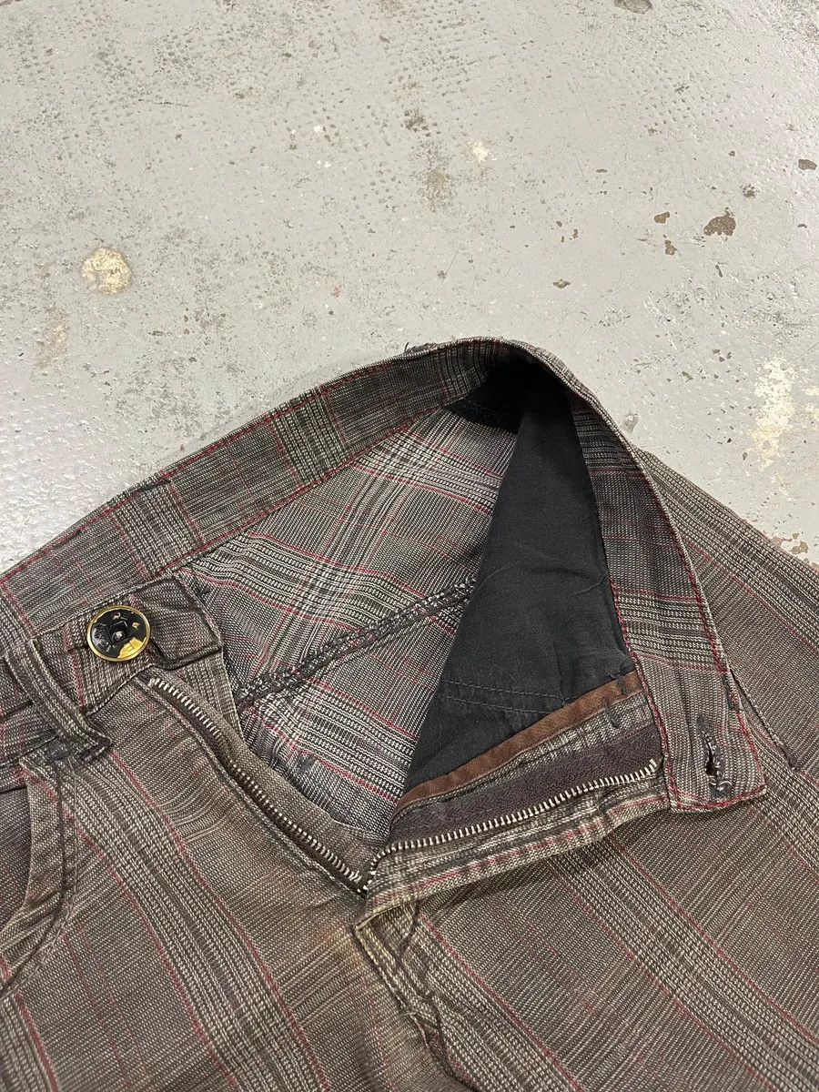 Marithe + Francois Girbaud 2000s Marithé + François Girbaud Grey & Brown Houndstooth Cozy Pants Size US 30 / EU 46 - 12 Thumbnail