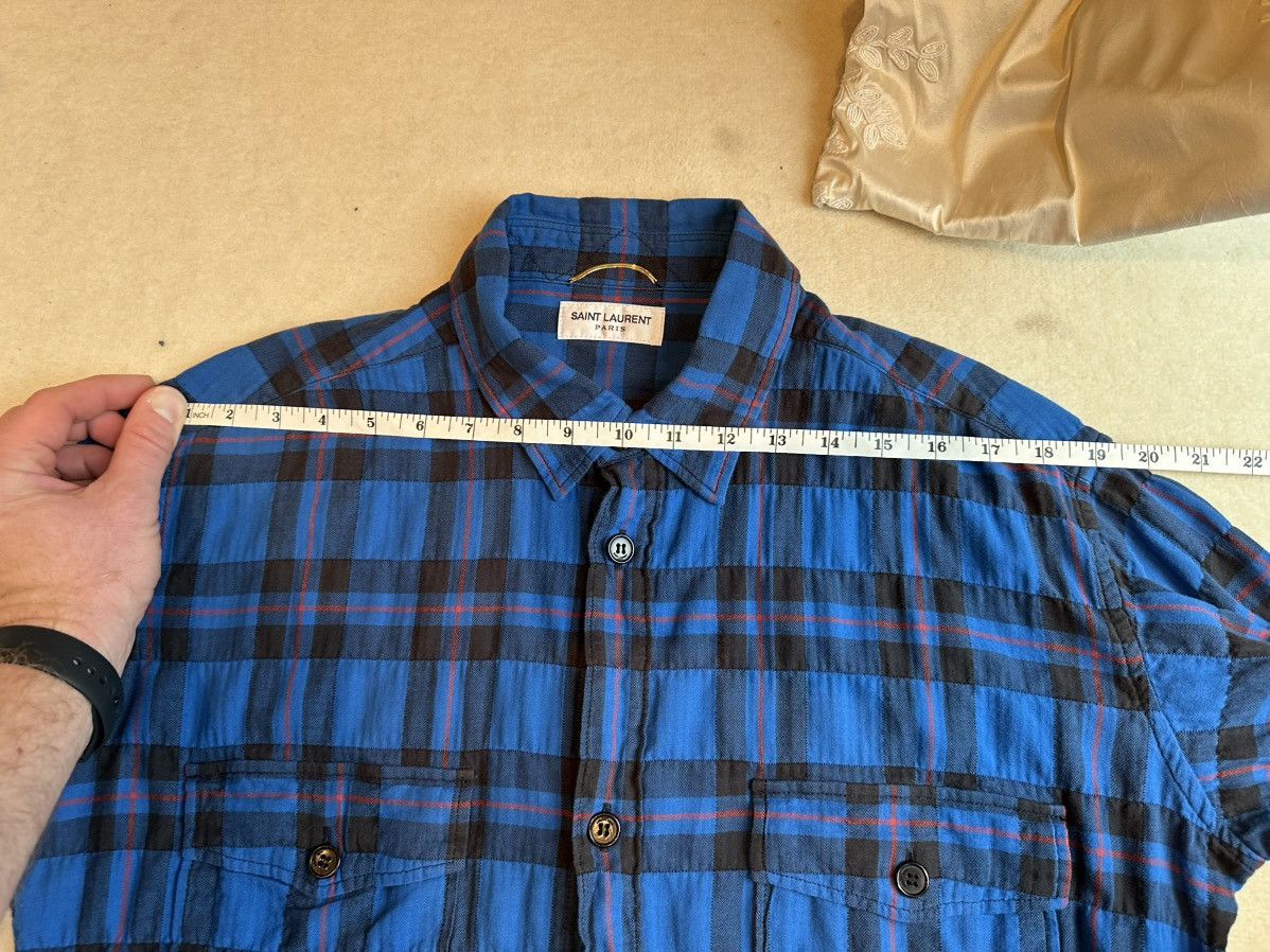 Saint Laurent Paris SS16 Saint Laurent‘ surf sound’ raw hem bleached flannel Size US L / EU 52-54 / 3 - 5 Thumbnail