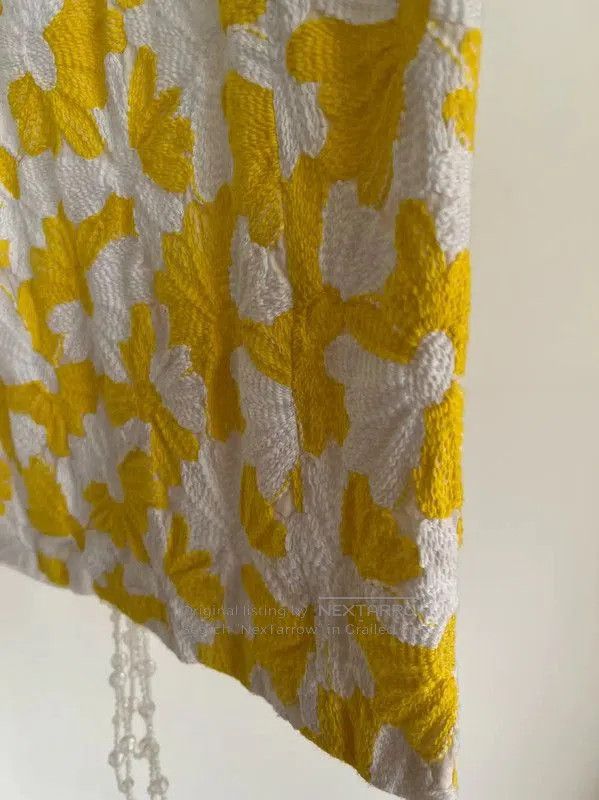 Lanvin Lanvin Yellow Floral Half Skirt . Size 23" - 5 Thumbnail