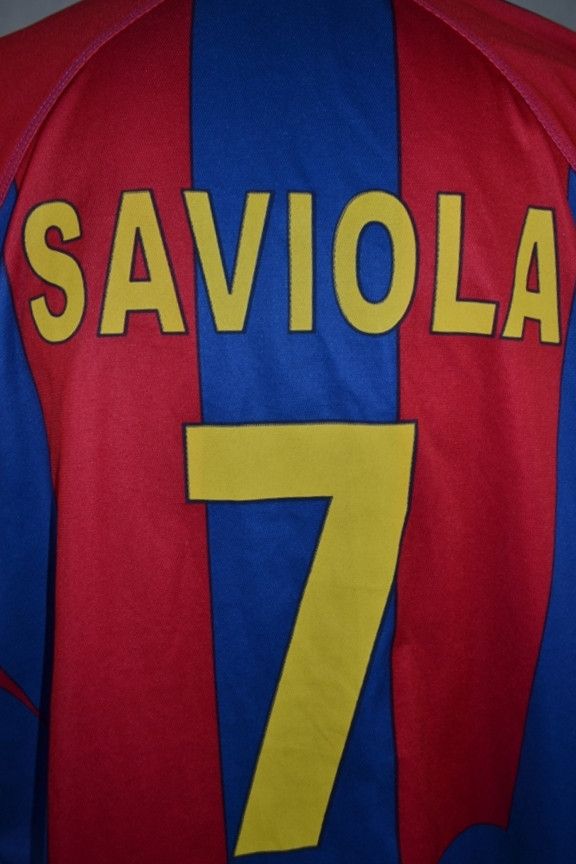 Vintage Vintage Official FC Barcelona Football Jersey #7 Saviola XL Size US XL / EU 56 / 4 - 3 Thumbnail