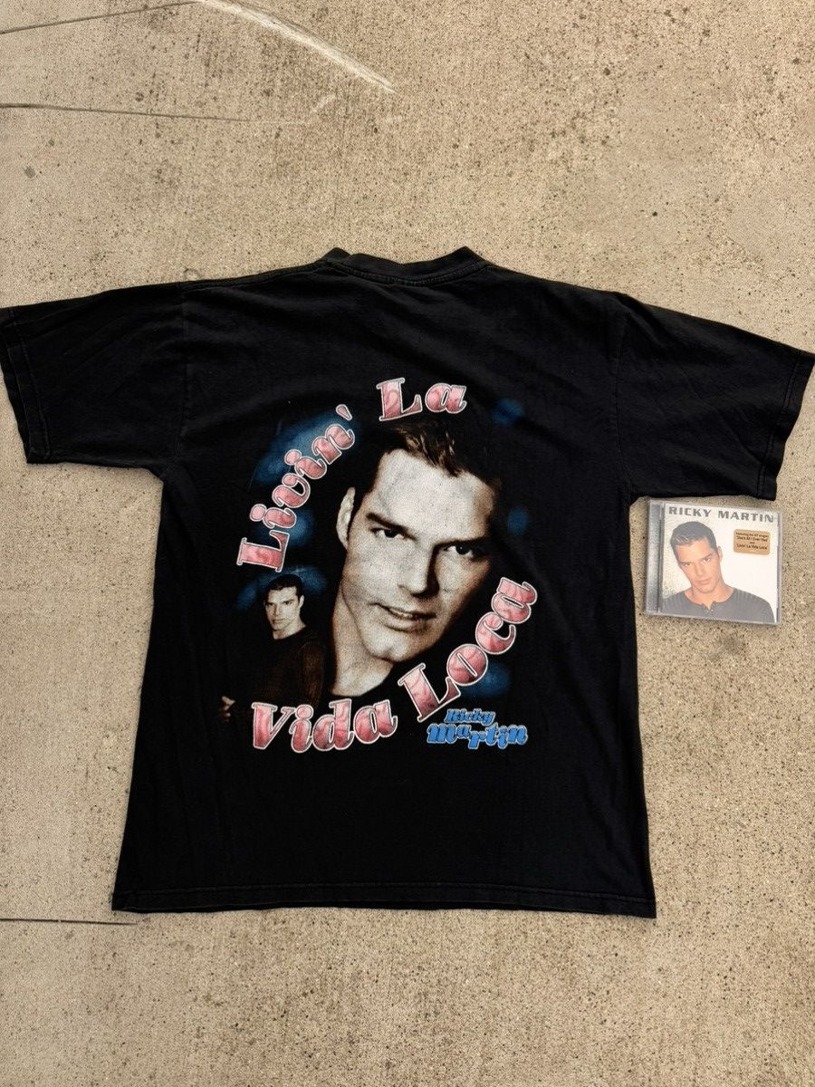 Other Vintage Ricky Martin Rap Tee Size US L / EU 52-54 / 3 - 3 Thumbnail
