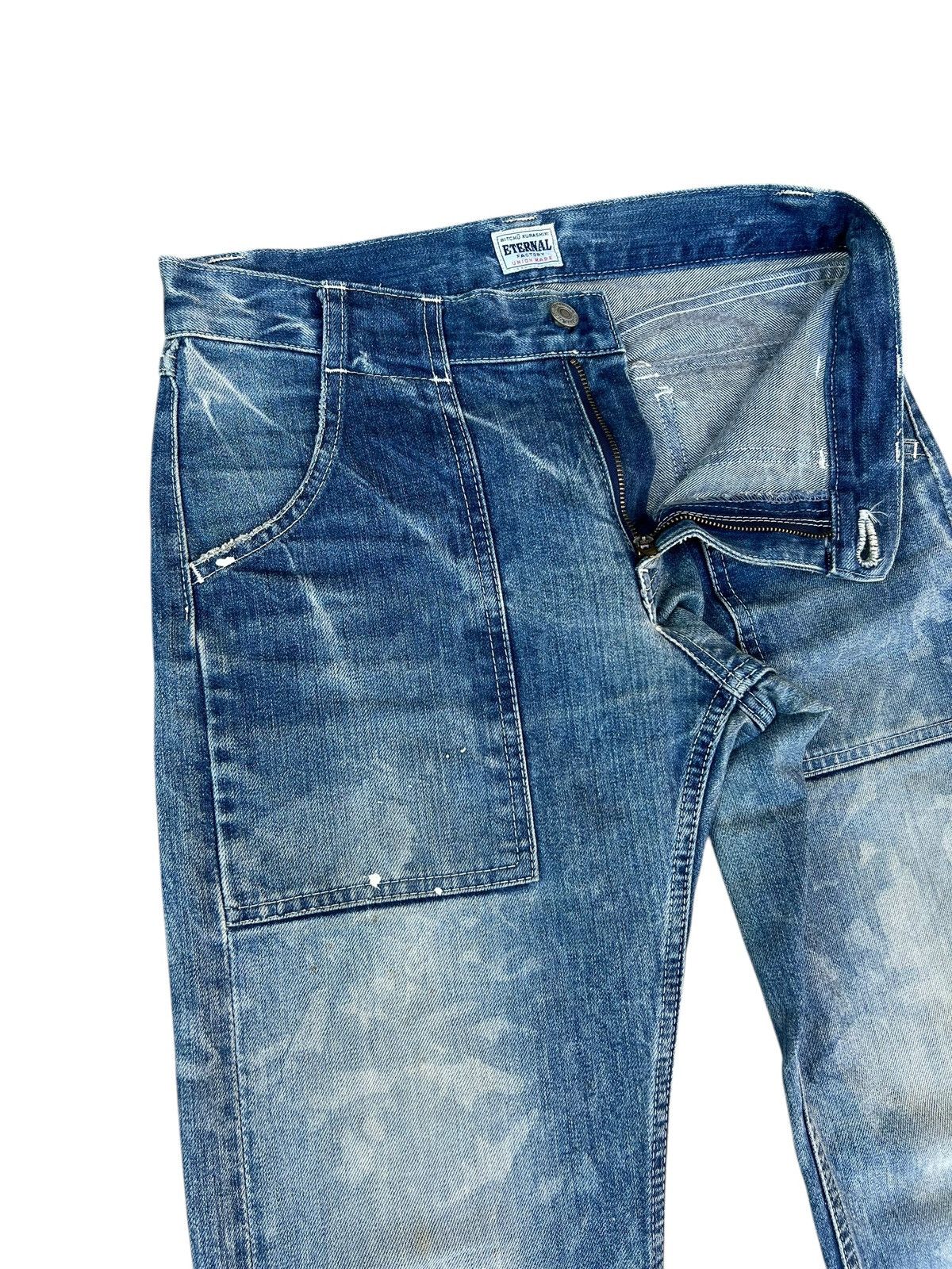 Eternal Distressed Mud Wash Stains Denim Eternal Japan Fatigue Jeans Size US 29 - 8 Thumbnail