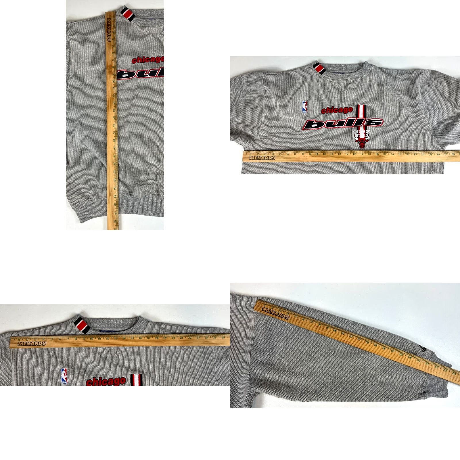 Logo Athletic VINTAGE Logo Athletic Men's Sweatshirt Chicago Bulls 90s Crewneck Embroidered Sz 2XL Gray Sports Hoodie Size US XXL / EU 58 / 5 - 9 Thumbnail