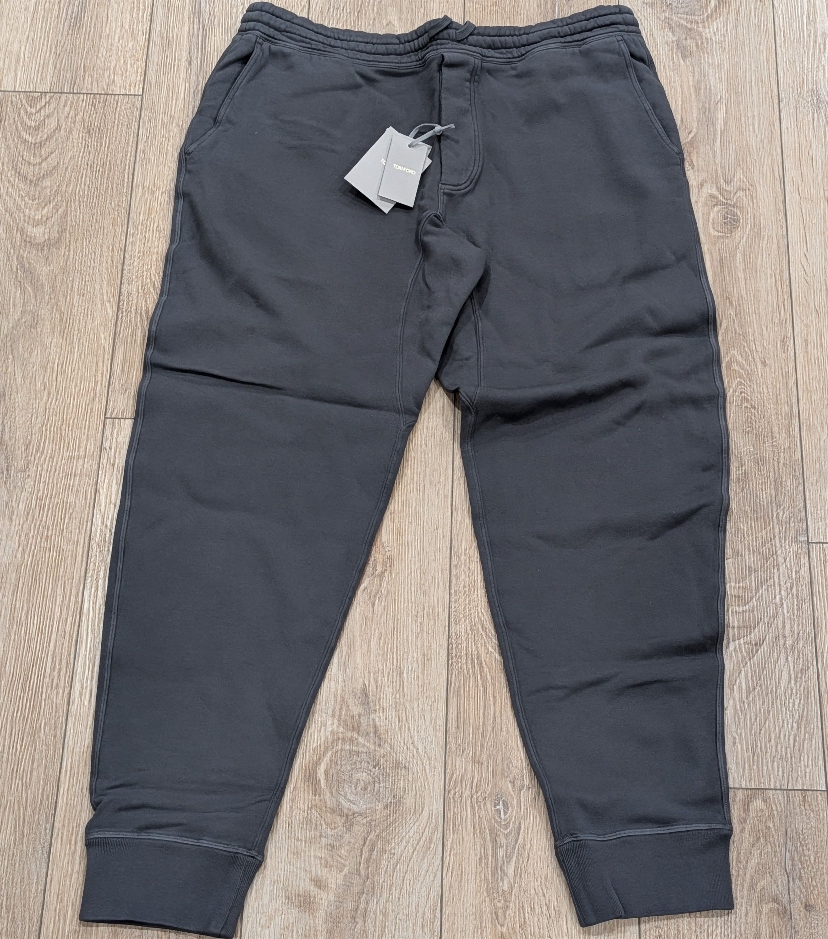 Tom Ford TOM FORD Cotton Jersey Jogger Pants Dark Gray 52 US 36 Size US 36 / EU 52 - 1 Thumbnail
