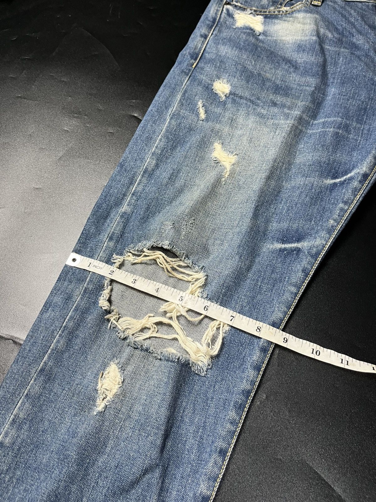 Hysteric Glamour × If Six Was Nine × Japanese Brand Farmer’s market selvage Distressed jeans Size US 31 - 13 Thumbnail