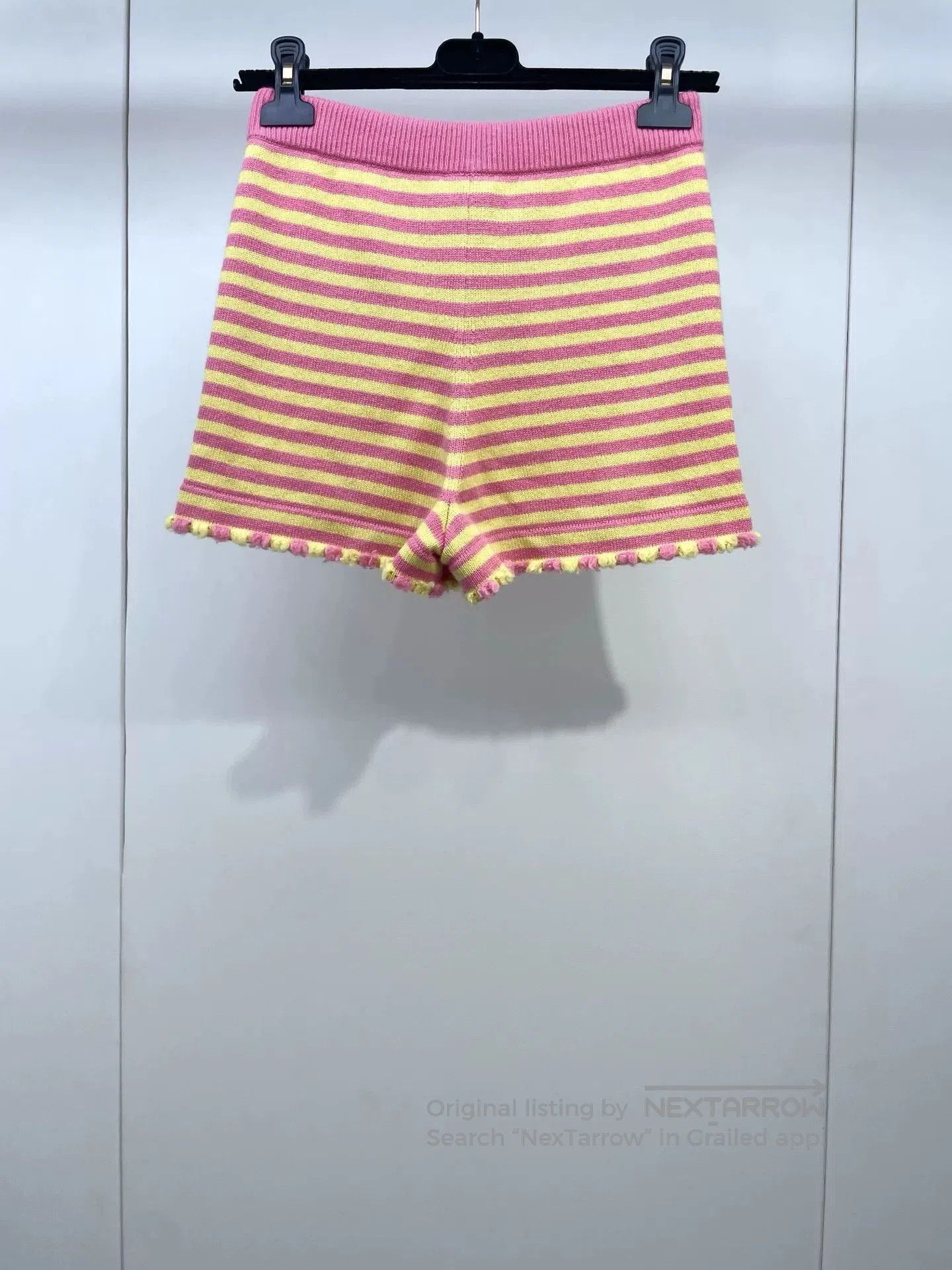 Chanel Chanel 25S Striped Knit Shorts. Size 33" - 2 Thumbnail