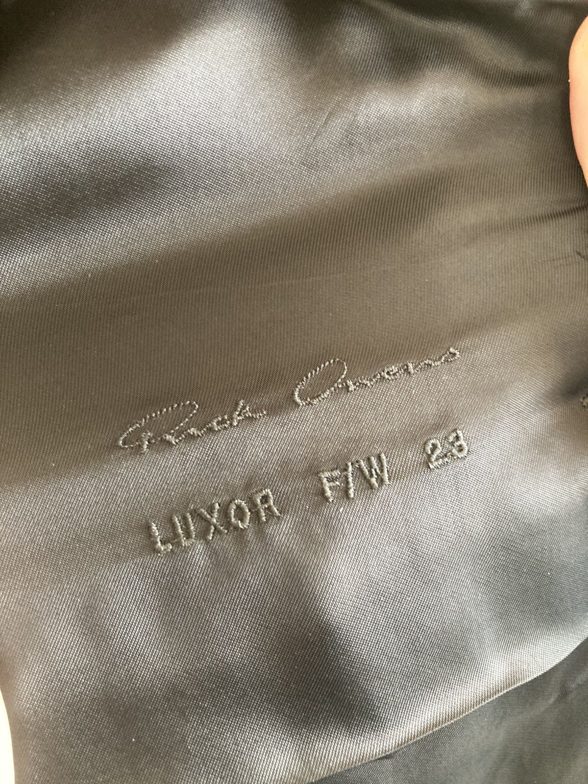 Rick Owens BRAND NEW/ Rick Owens Edfu Leather Coat Size US M / EU 48-50 / 2 - 8 Thumbnail