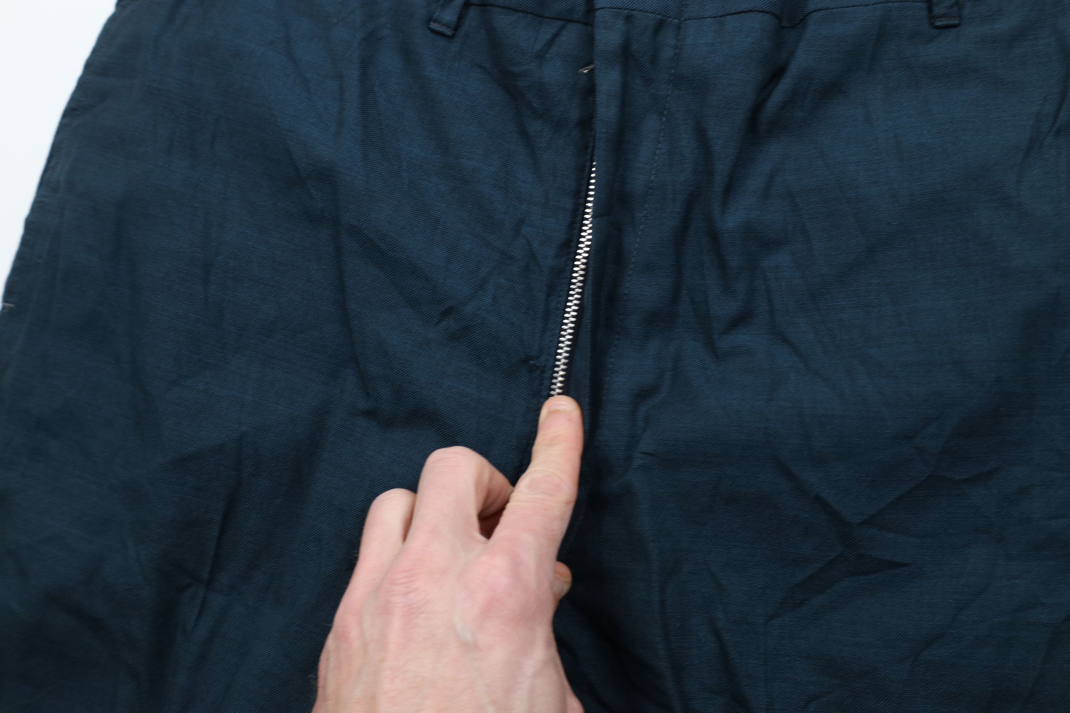 Vintage Vintage 50s Hollywood Regency Gabardine Chino Pants Blue USA Size US 32 / EU 48 - 7 Thumbnail