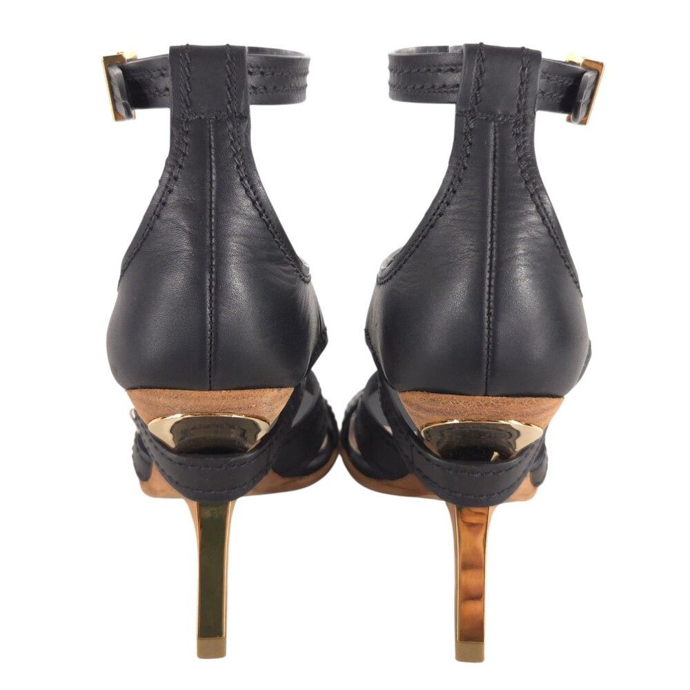 Alexander McQueen Alexander McQueen Sculptural Wood Wedge Sandals US 8 EU 38 Size US 8 / IT 38 - 6 Thumbnail