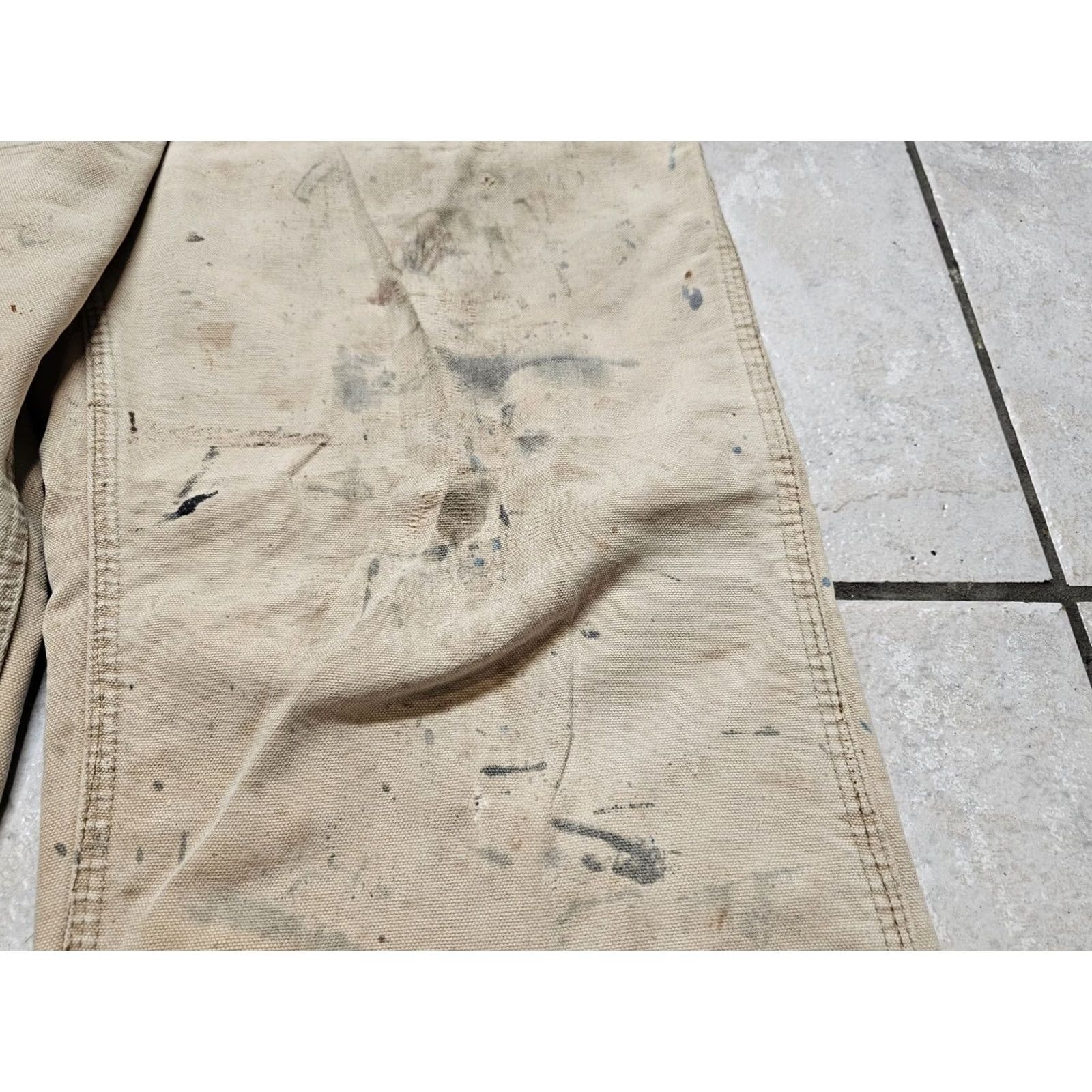 Carhartt VINTAGE Carhartt DUCK WORK PANTS 34 Regular Brown Lined Men XS? Size US 34 / EU 50 - 5 Thumbnail