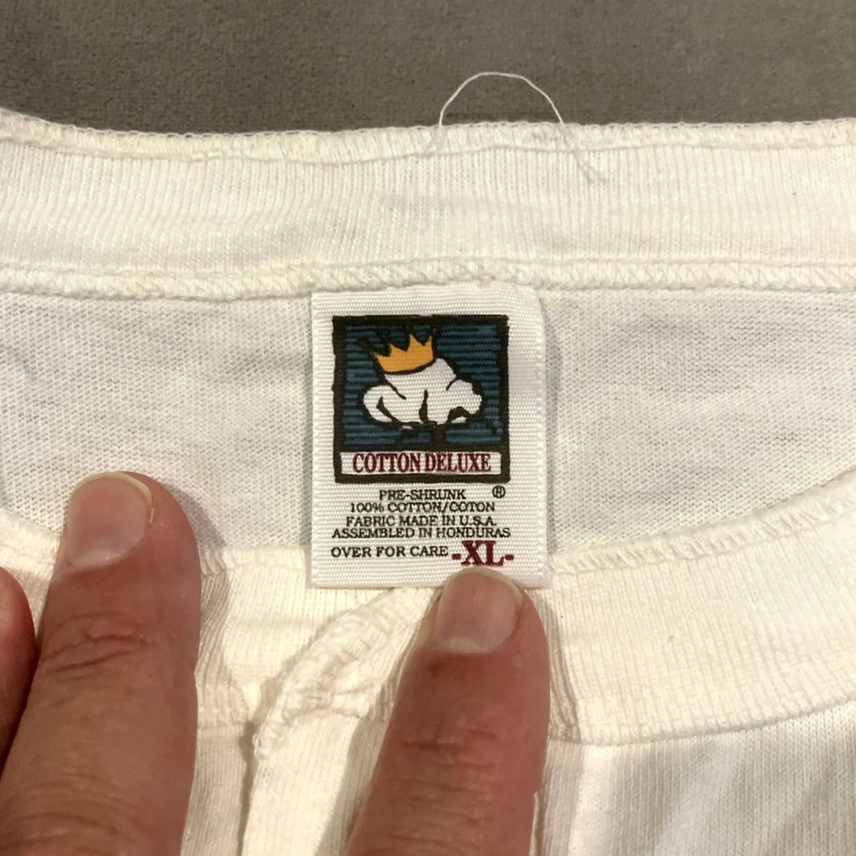 Vintage Vintage VIP CLUB New York Strip Club Henley T Shirt XL Mens White Size US XL / EU 56 / 4 - 4 Thumbnail