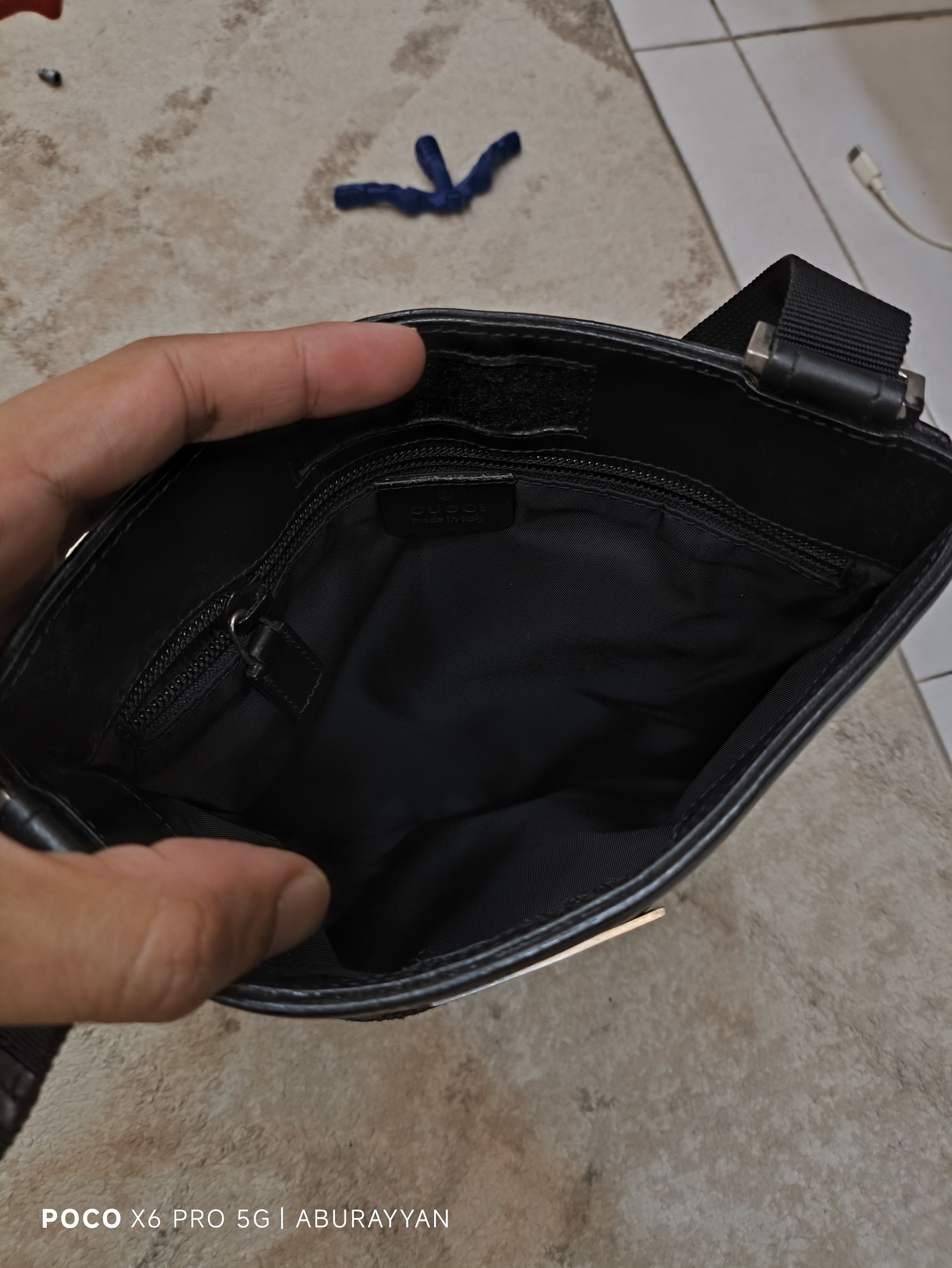 Gucci Gucci Black GG Canvas Crossbody Bag Size ONE SIZE - 8 Thumbnail