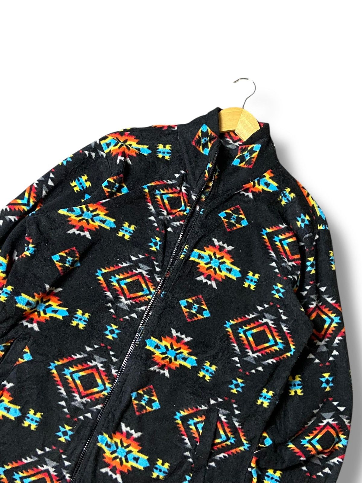 Japanese Brand × Vintage Anti-Label Basic Abstract Fleece Jacket (121) Size US L / EU 52-54 / 3 - 7 Thumbnail