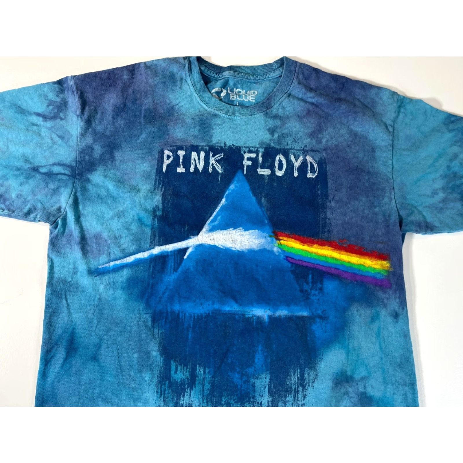 Liquid Blue Pink Floyd Tie Dye T-Shirt Liquid Blue Sz L Unisex Adults 2015 Blues Cotton Crew Neck Short Sleeve Vintage Graphics 2010-2019 Size US L / EU 52-54 / 3 - 3 Thumbnail