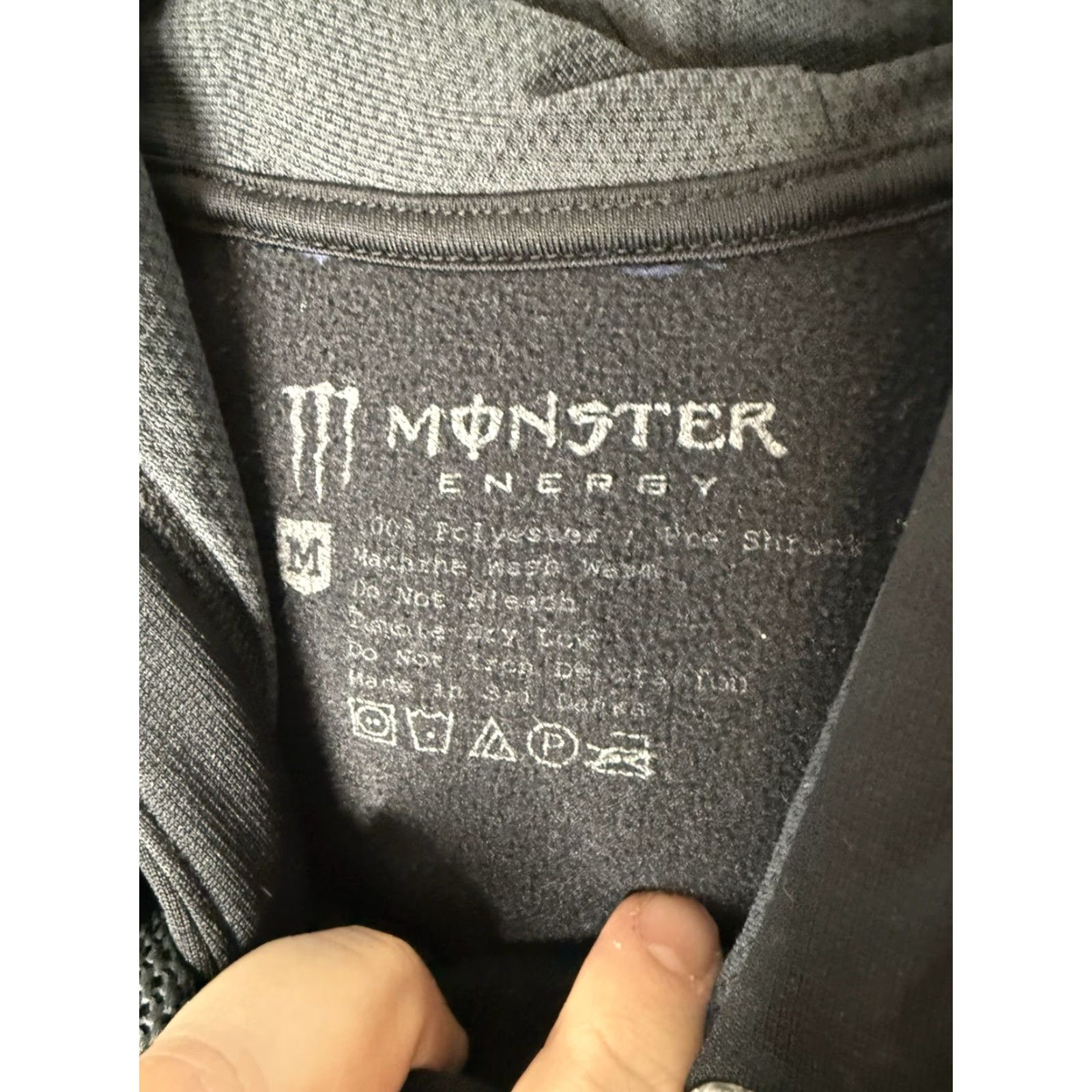 Vintage Monster Energy Hoodie Sweatshirt Womens Medium Pullover Black Logo Graphic Print Sweatshirt Size M / US 6-8 / IT 42-44 - 4 Thumbnail