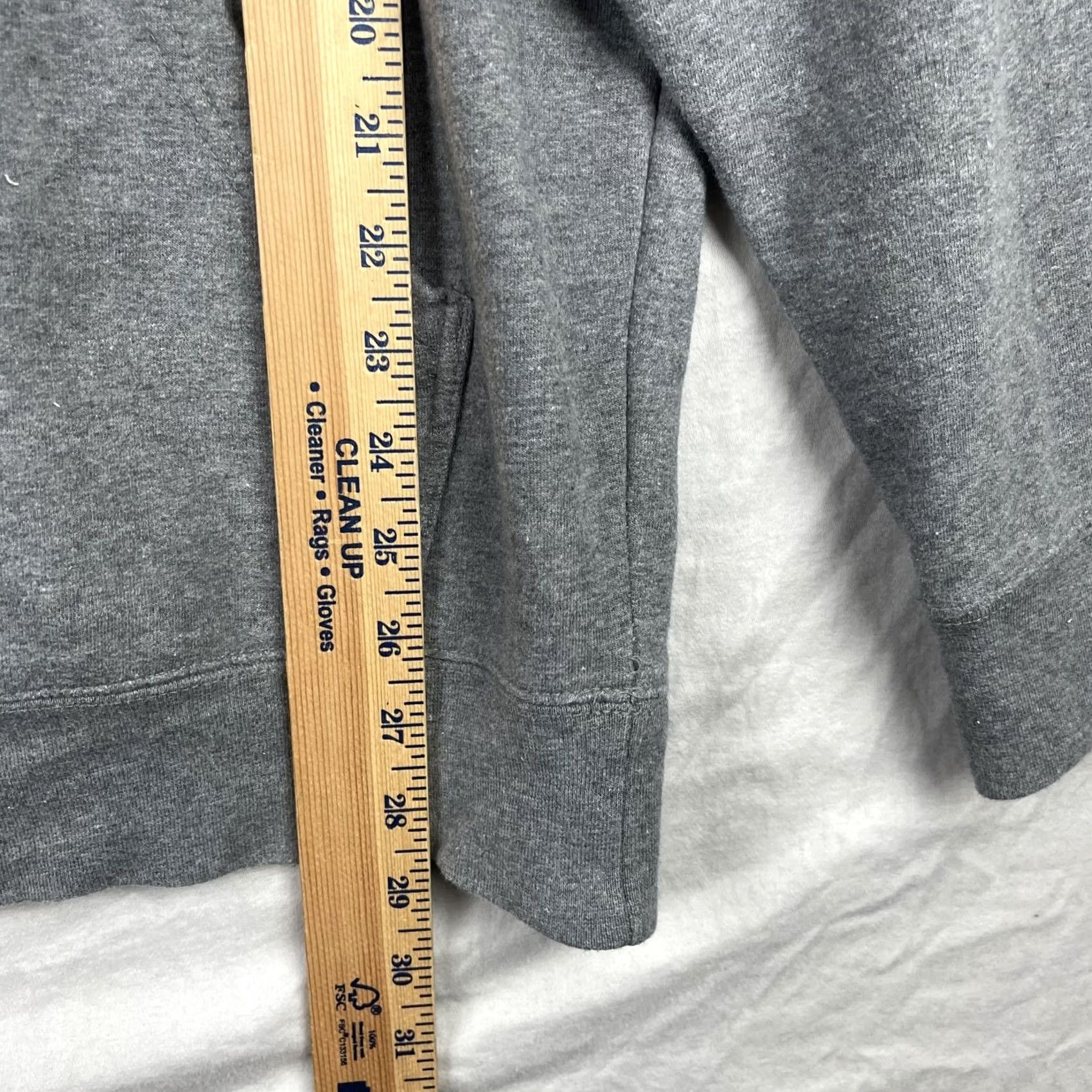 Vintage FMF Hoodie Mens Large Gray Sweatshirt Fleece Pullover Flying Machine Factory Graphic Print Hooded Pockets Logo Size US L / EU 52-54 / 3 - 6 Thumbnail