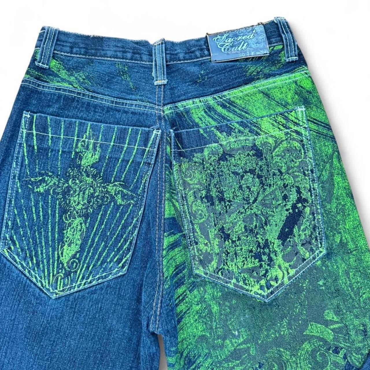 Vintage Authentic Vintage Sacred Cult embroidered jeans Size 28" / US 6 / IT 42 - 2 Thumbnail