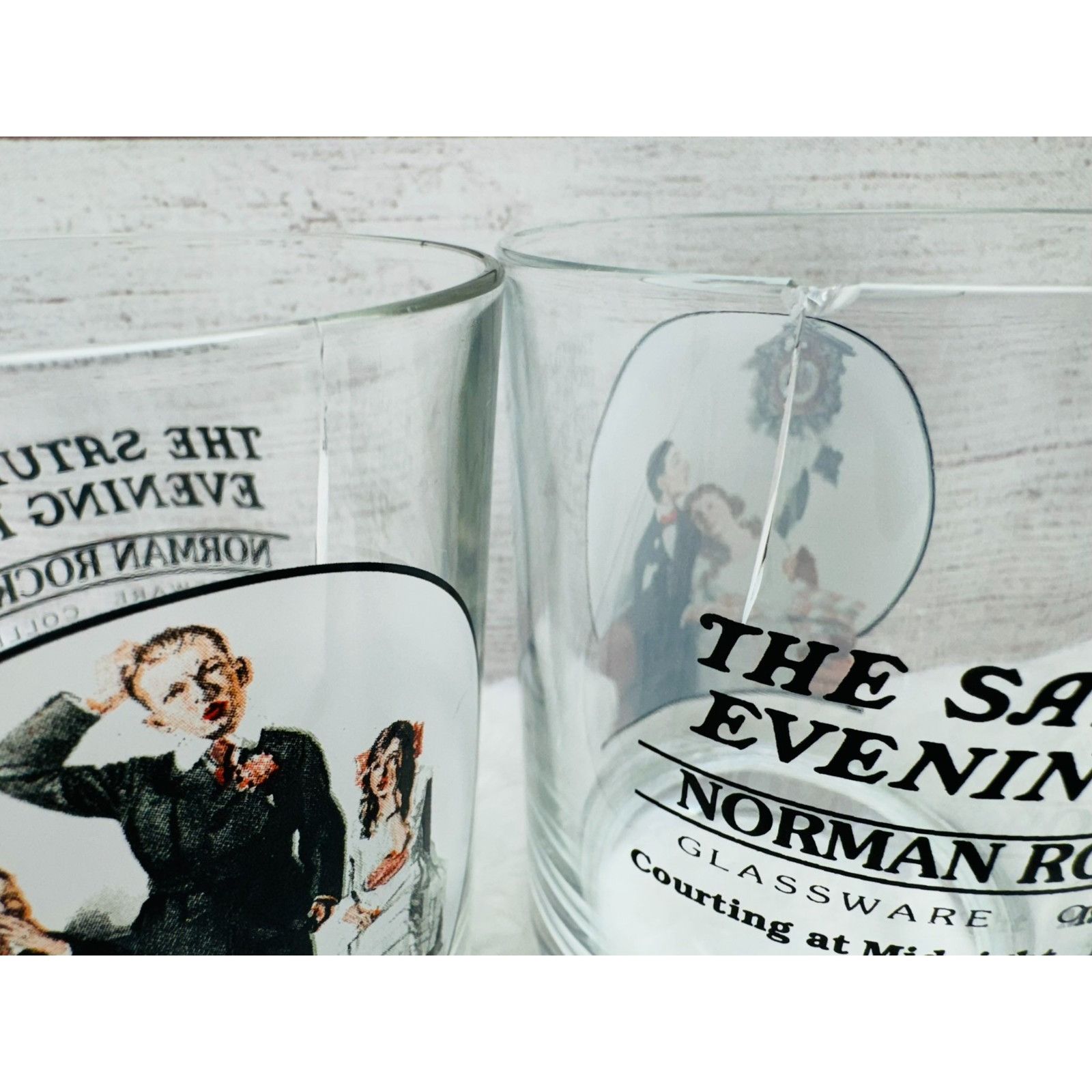 Other Norman Rockwell Saturday Evening Post Glass Tumbler Cup - 2 Size ONE SIZE - 5 Thumbnail