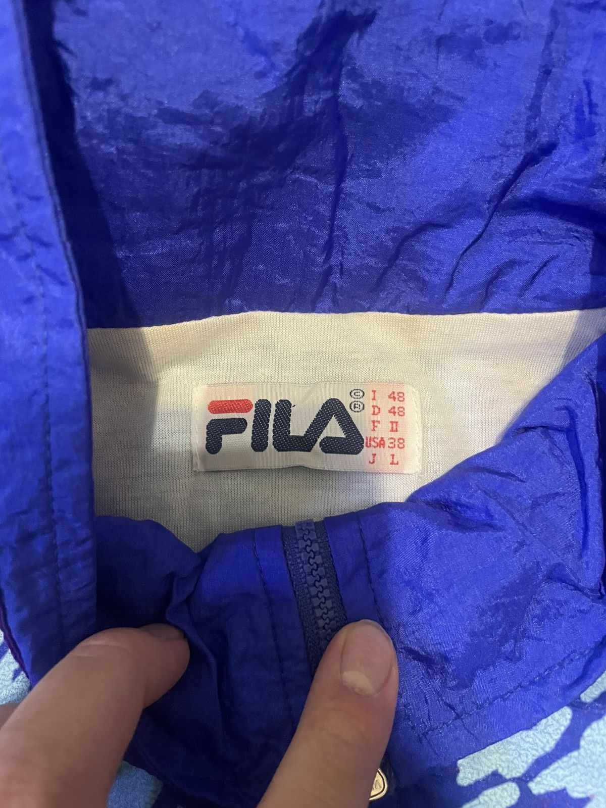 Fila Vintage Fila Windbreaker Size US L / EU 52-54 / 3 - 2 Thumbnail
