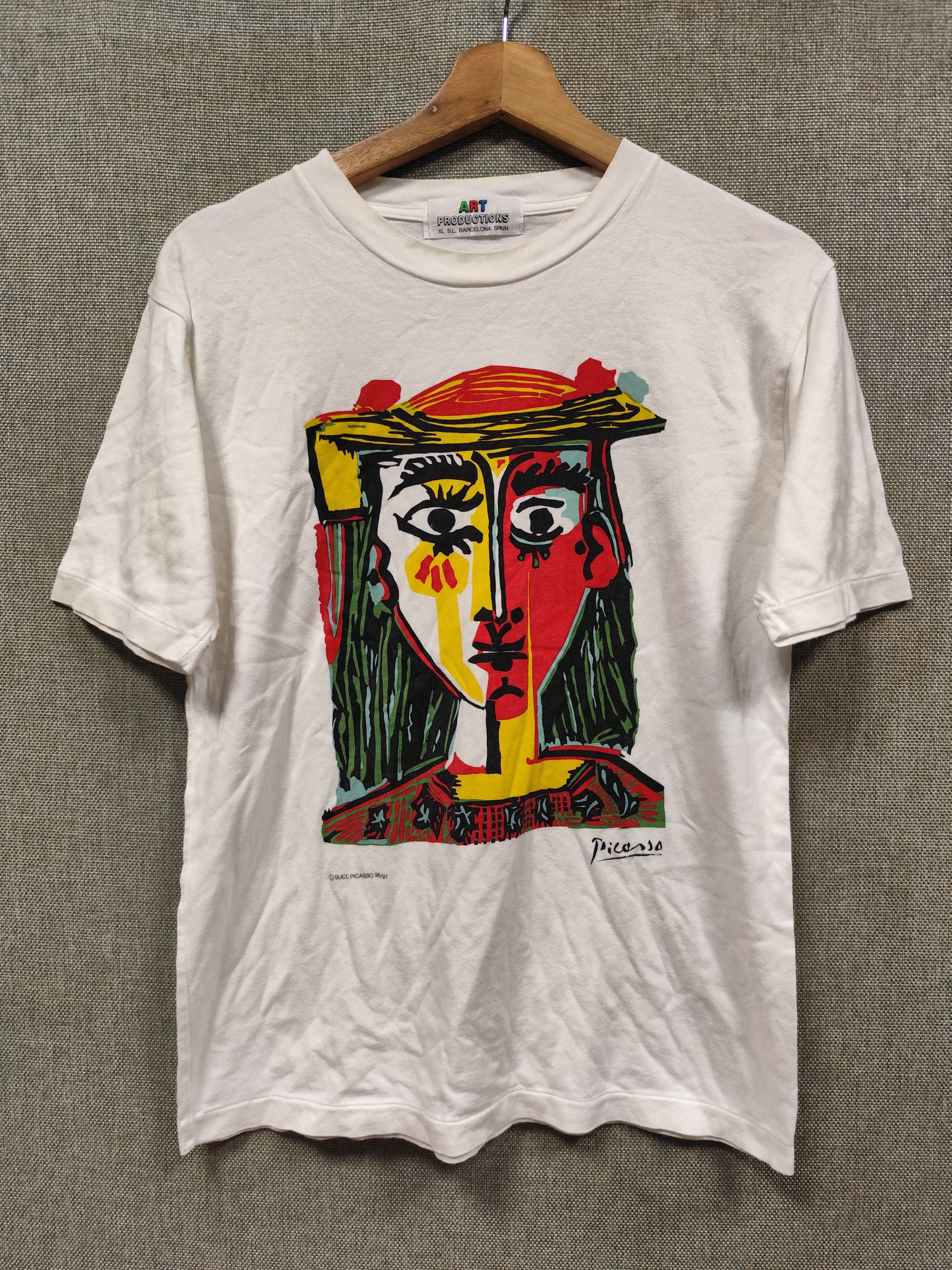 Art Comes First vintage 90s t shirt picasso Size US S / EU 44-46 / 1 - 1 Thumbnail