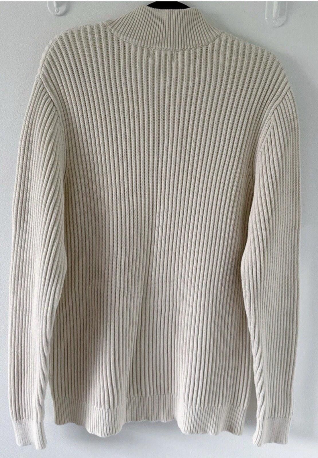 L.L. Bean 2026 L.L. Bean men’s XLT 100% cotton cream colored ribbed Size US XL / EU 56 / 4 - 3 Thumbnail