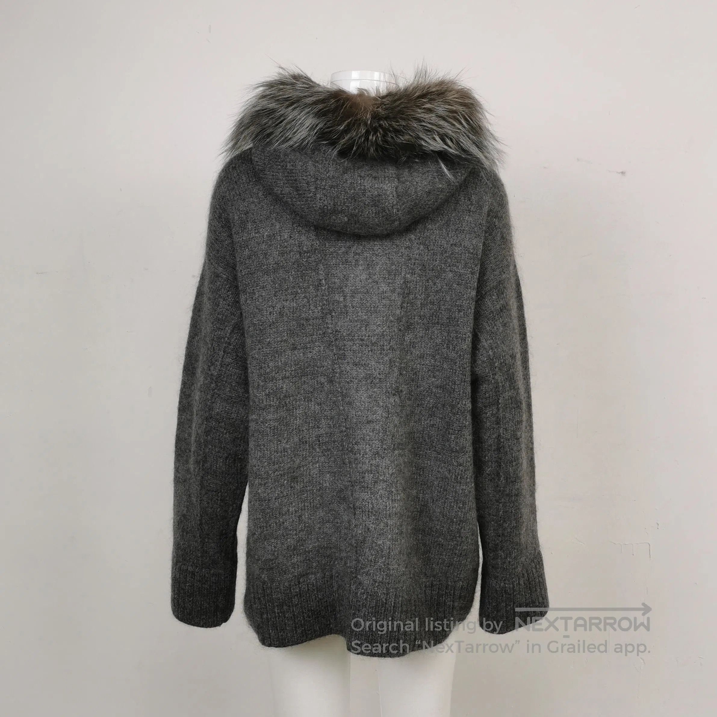 Prada Prada Wool Blend Hooded Long Sleeve Coat . Size M / US 6-8 / IT 42-44 - 2 Thumbnail