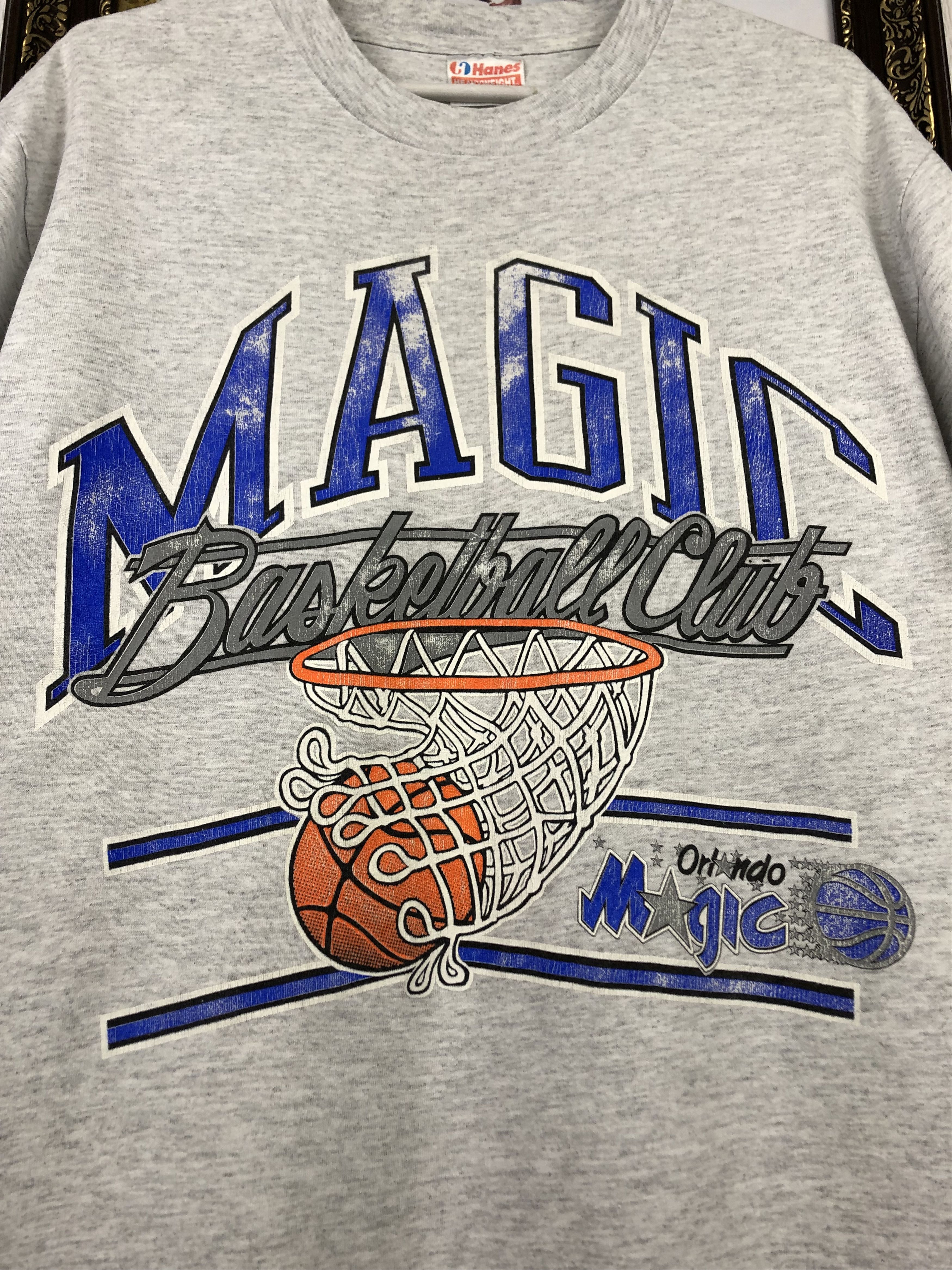 NBA Vintage Orlando Magic NBA Shirt Over Print Mens Tee Jersey Size US L / EU 52-54 / 3 - 3 Thumbnail